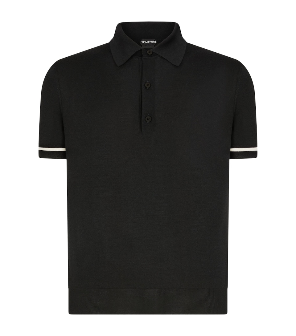 Cashmere-Silk Polo Shirt