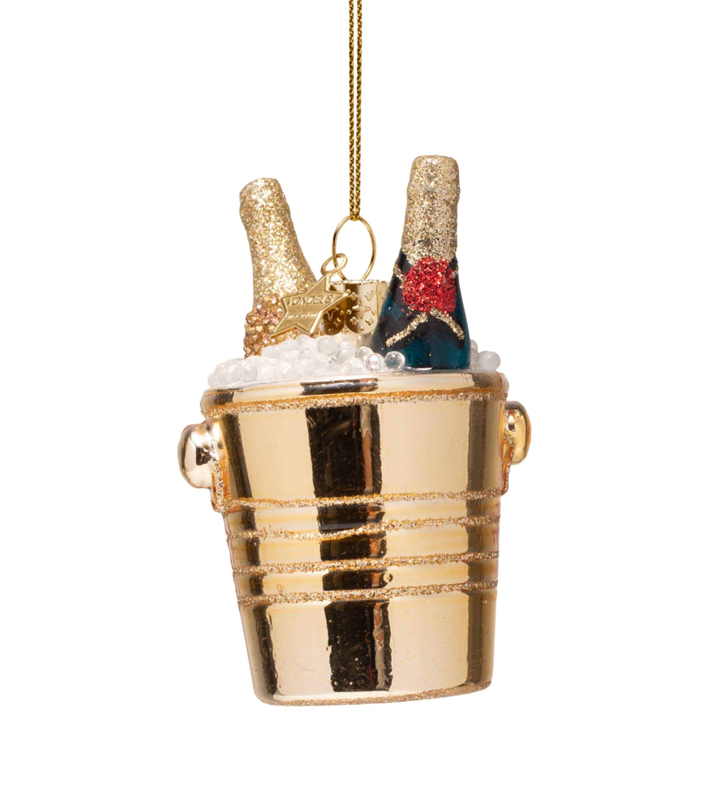 Harrods Champagne Cooler Tree Decoration Gold