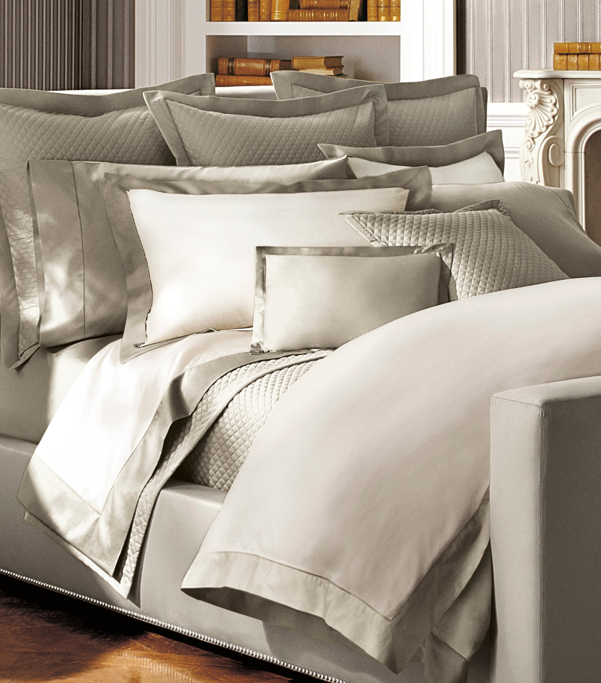 Ralph Lauren Home Langdon Standard Oxford Pillowcase (50cm x 75cm) Silver