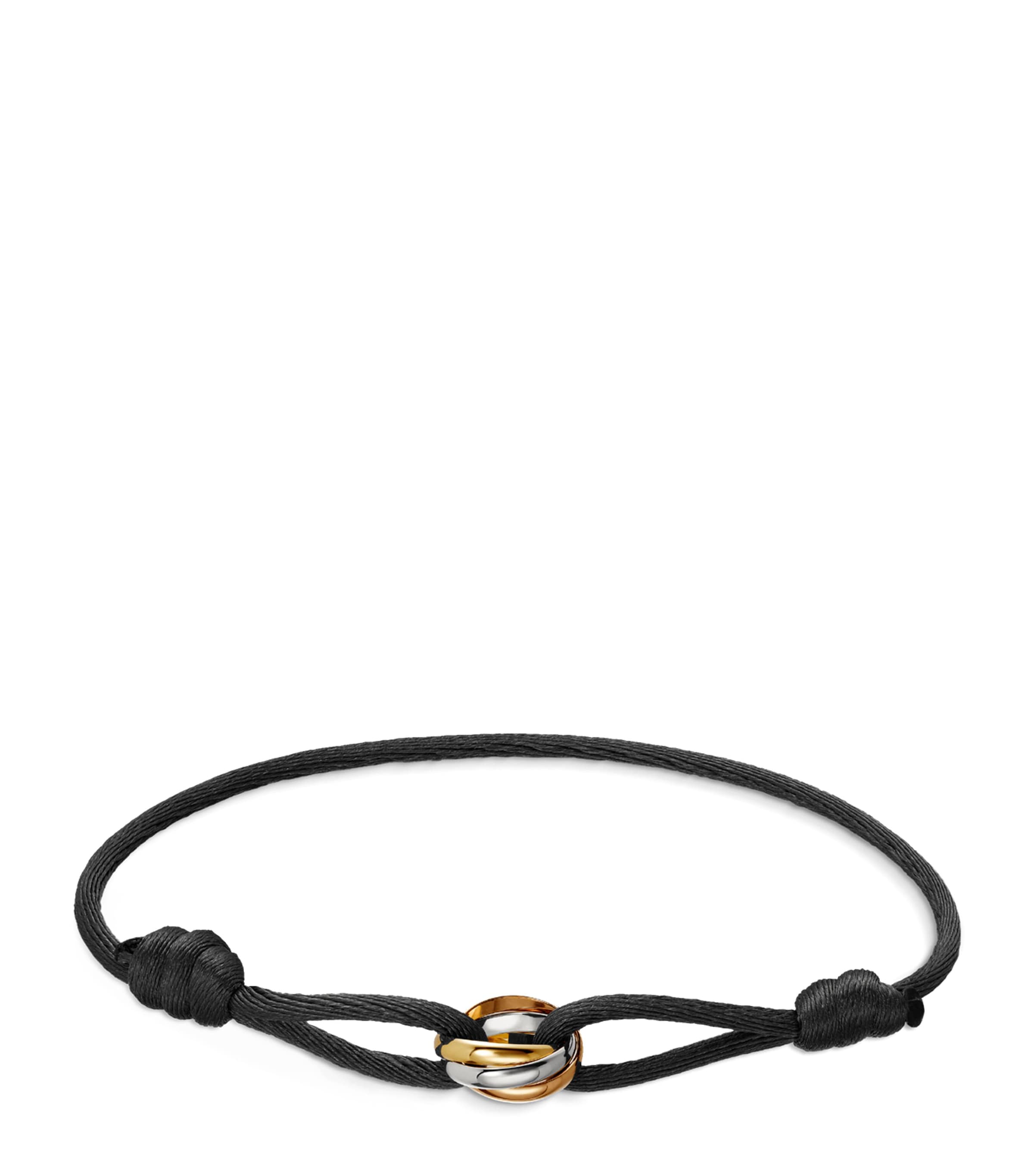 White, Yellow and Rose Gold Trinity Bracelet