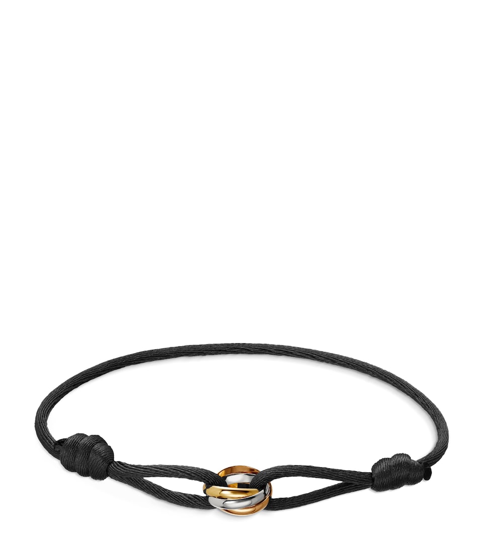 White, Yellow and Rose Gold Trinity Bracelet