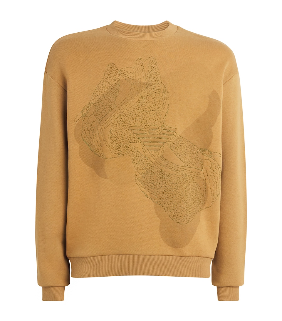 Emporio Armani Mens Cotton Embroidered Sweatshirt