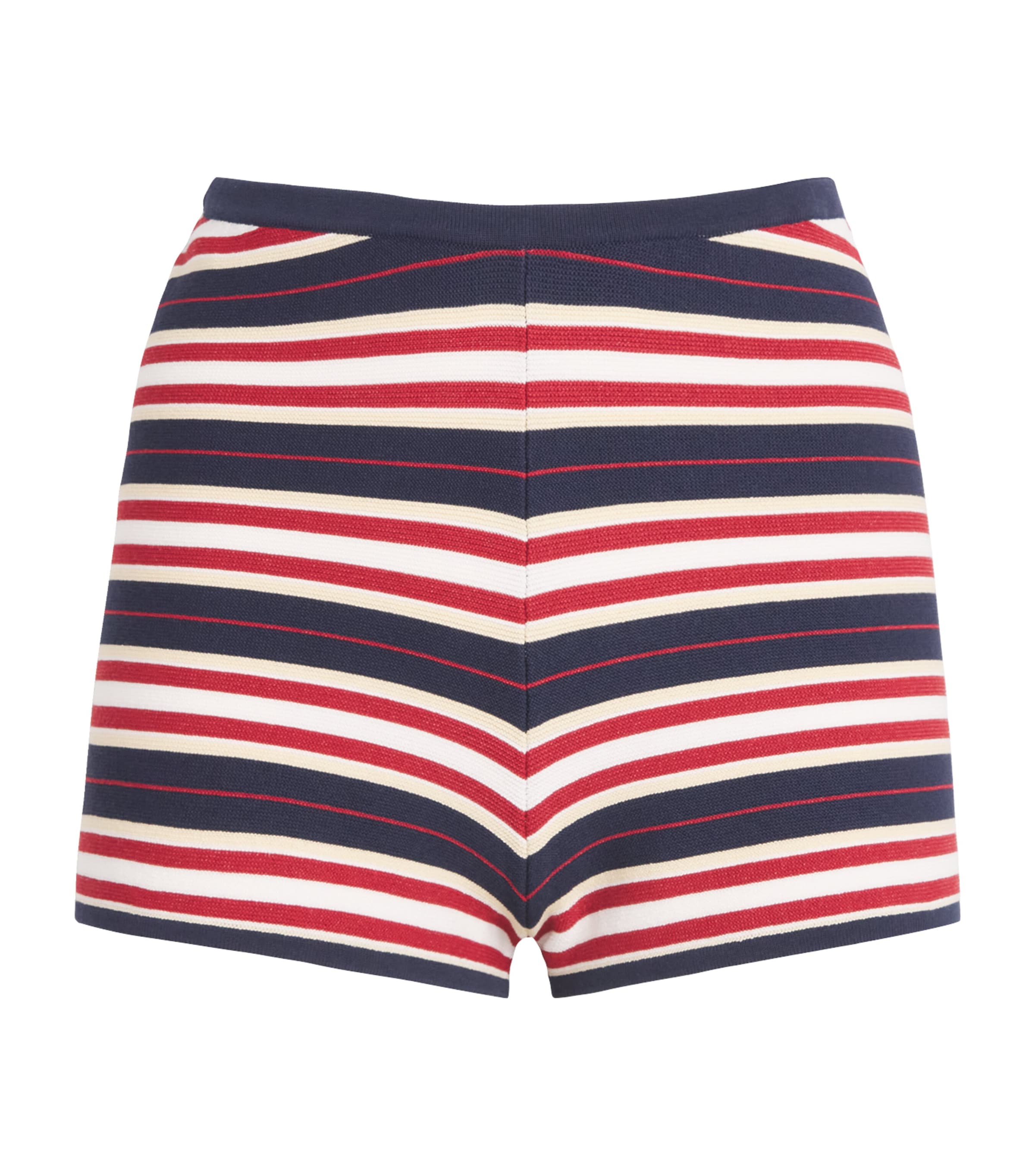 Faithfull The Brand Womens Knitted Playa Shorts Cila Stripe Navy