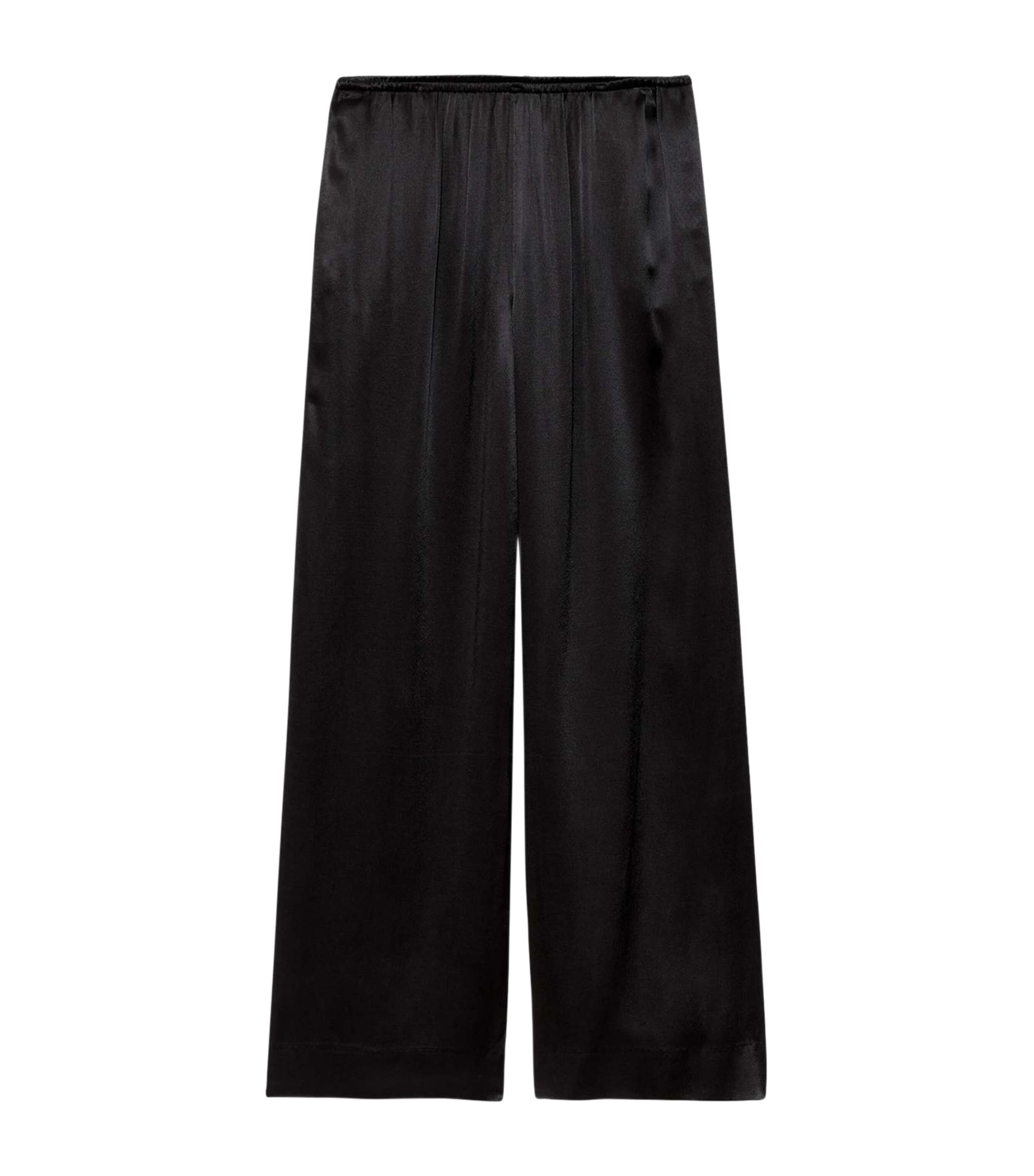 AllSaints Womens Crepe Lycia Wide-Leg Trousers Black