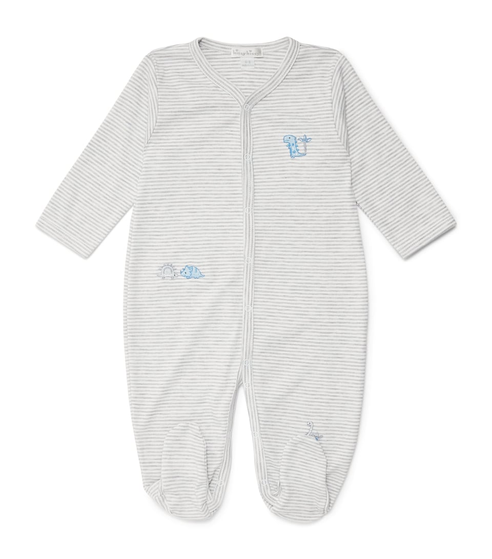 Kissy Kissy Pima Cotton Dinosaur Territory All-In-One (0-9 Months) Grey