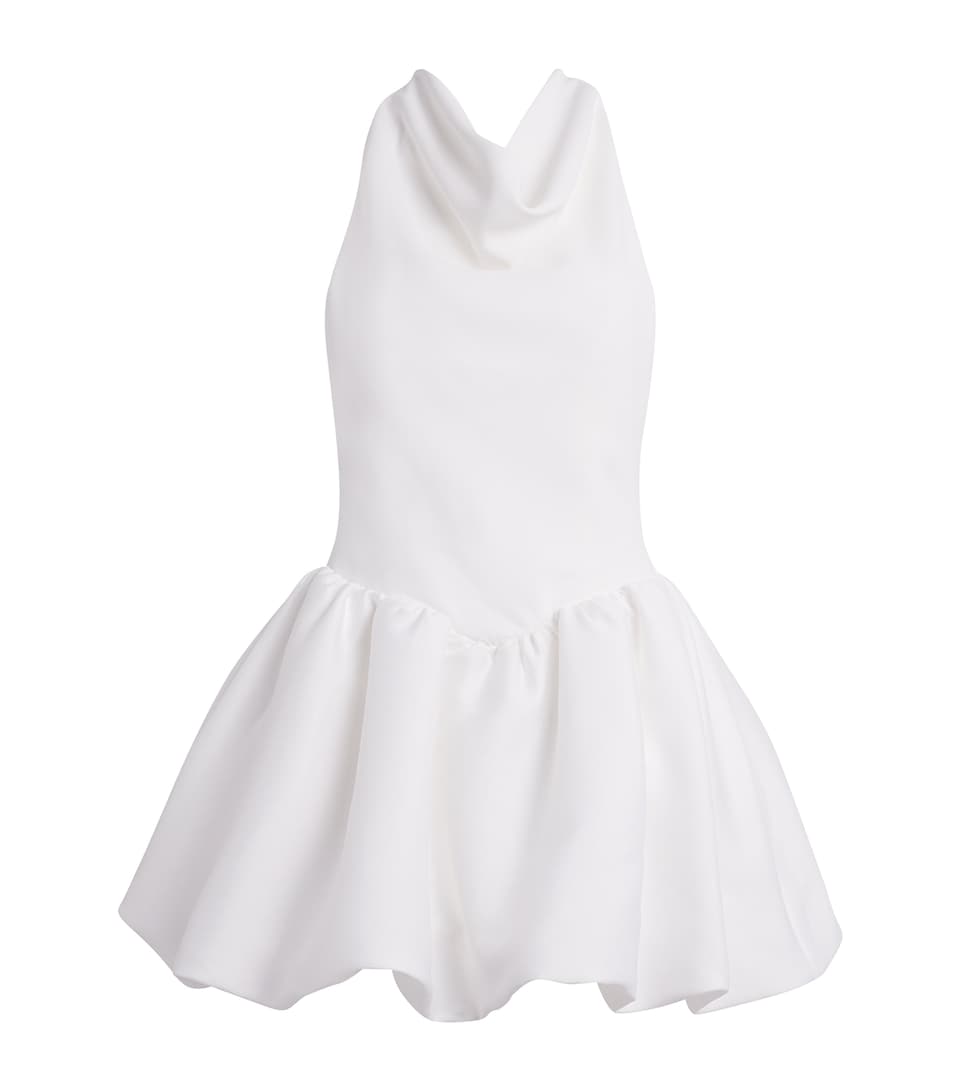 Crepe Halterneck Mini Dress