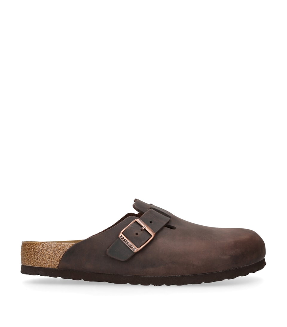Leather Boston Clogs