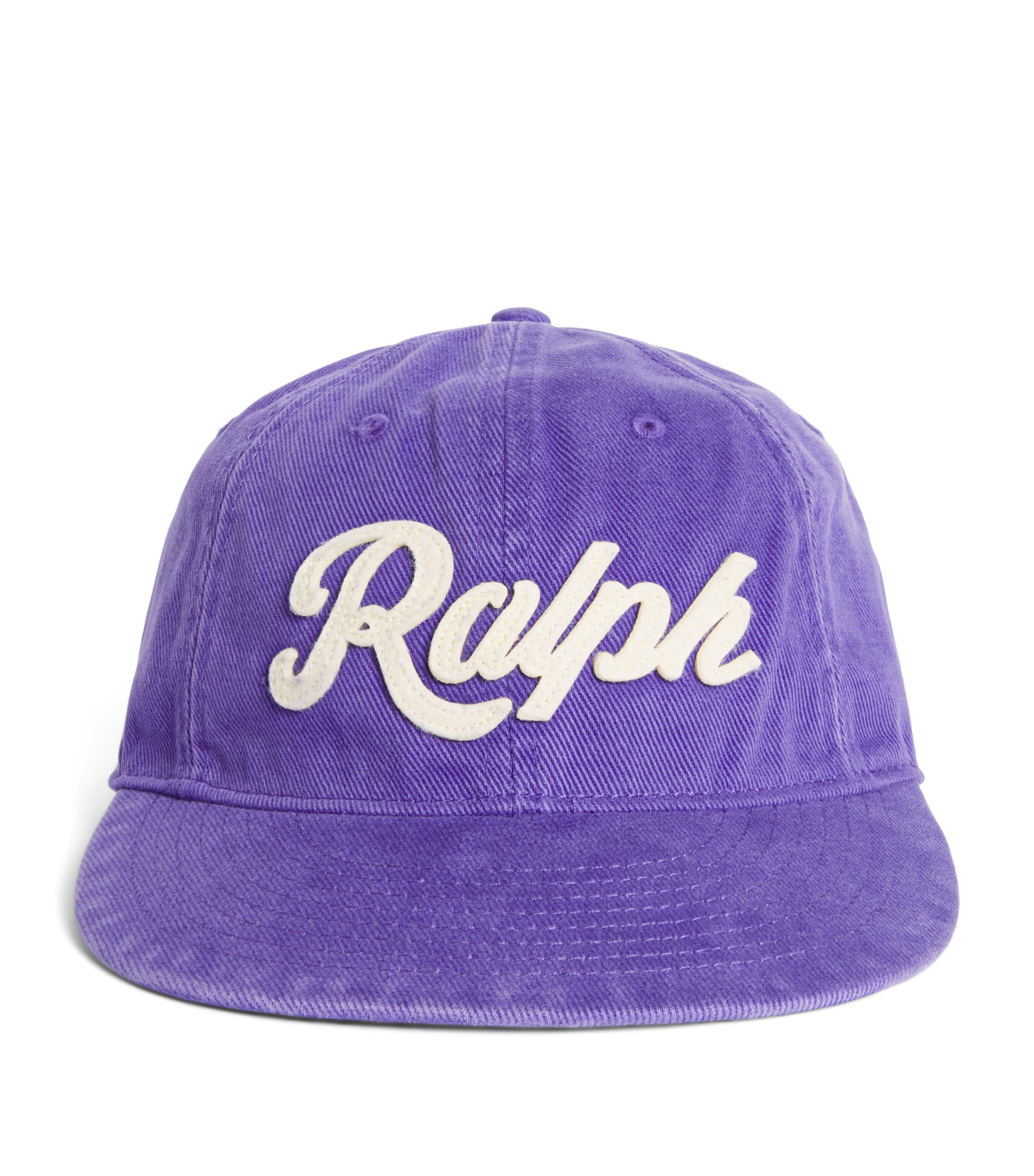 Polo Ralph Lauren Cotton Twill Felt Logo Baseball Cap Purple Cactus