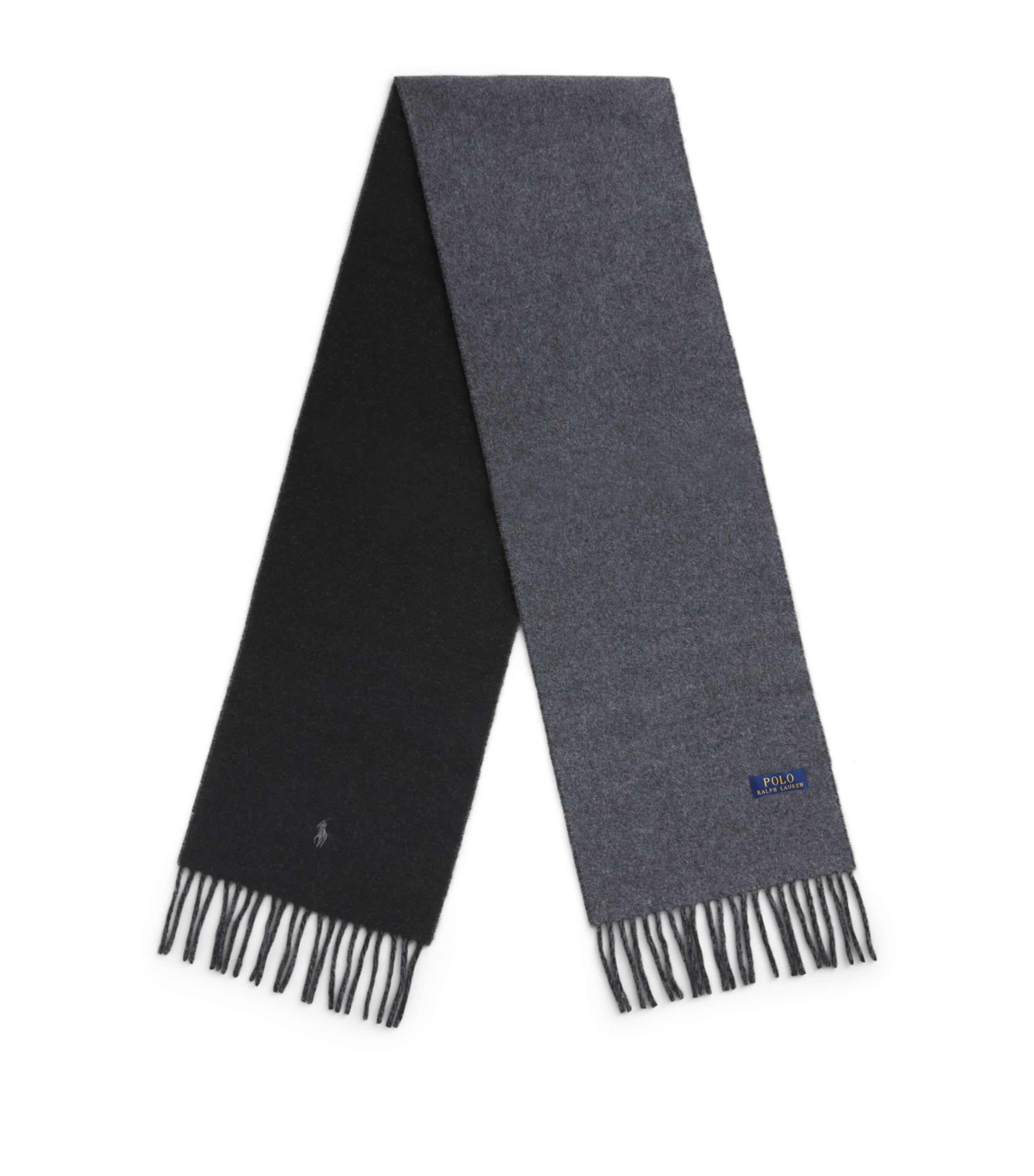 Polo Ralph Lauren Wool-Blend Reversible Scarf Polo Black/grey