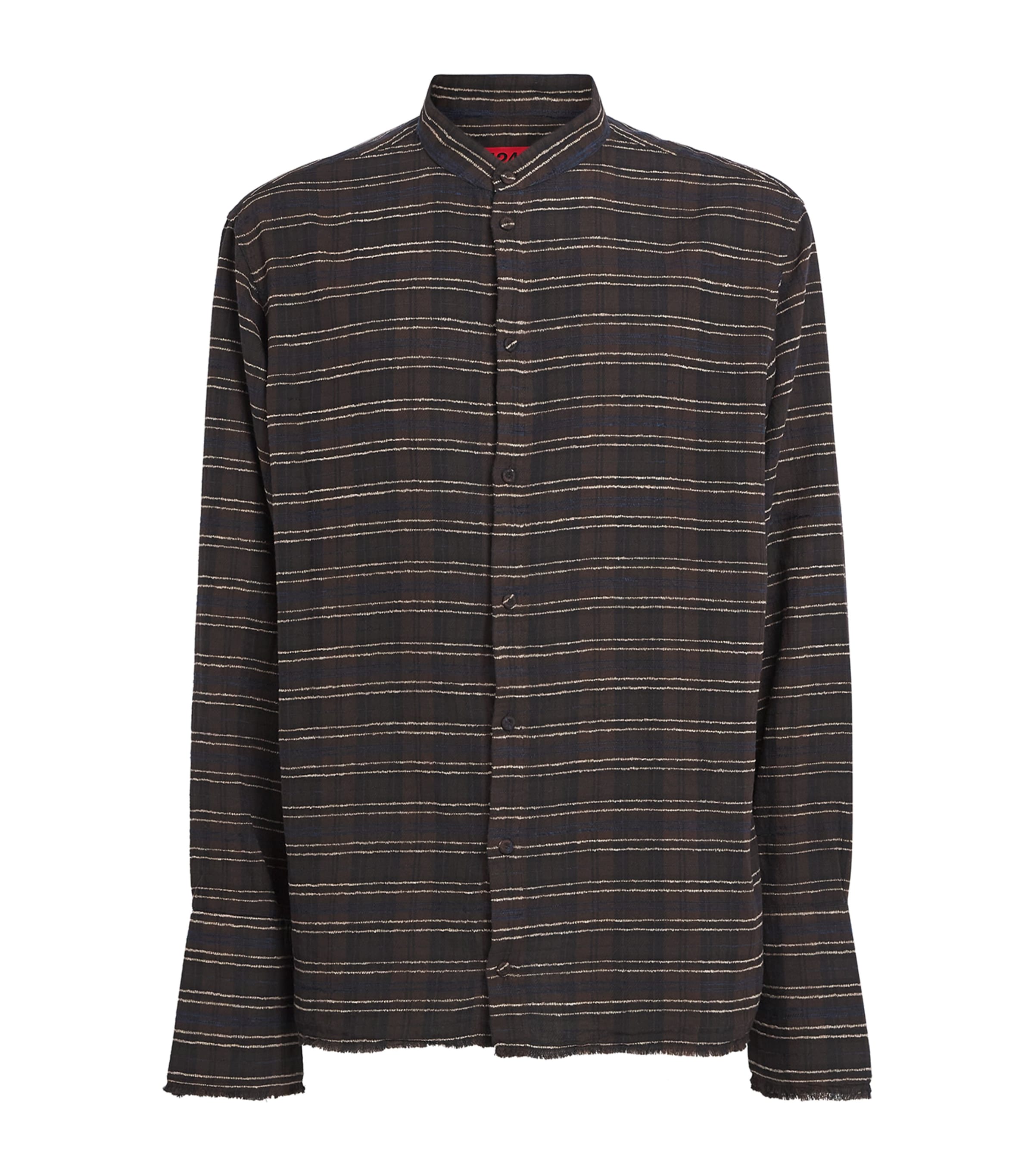 Cotton-Blend Flannel Shirt