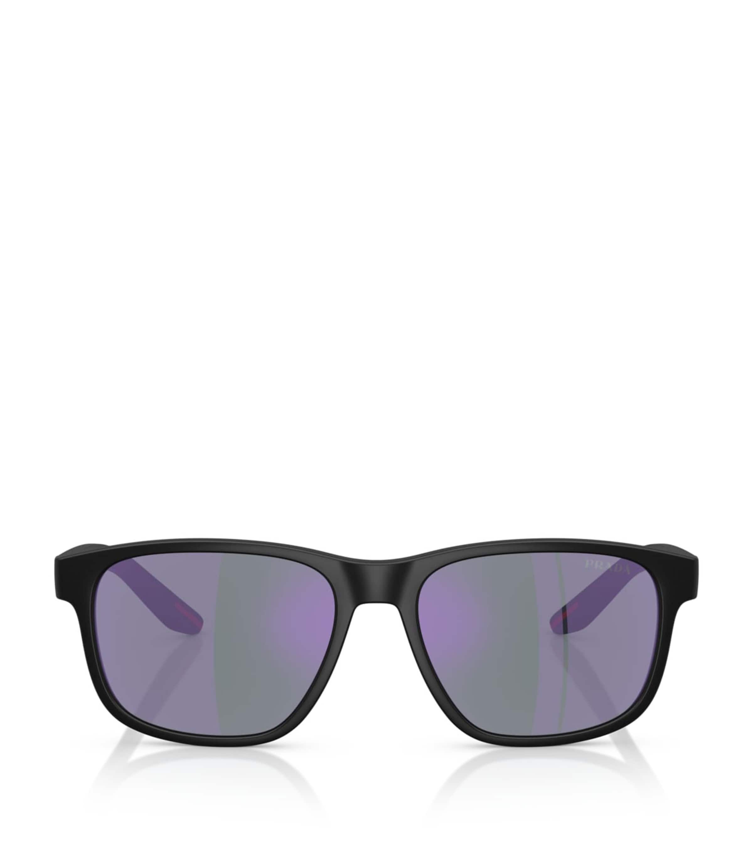 Prada Linea Rossa Injected Pillow Sunglasses Black