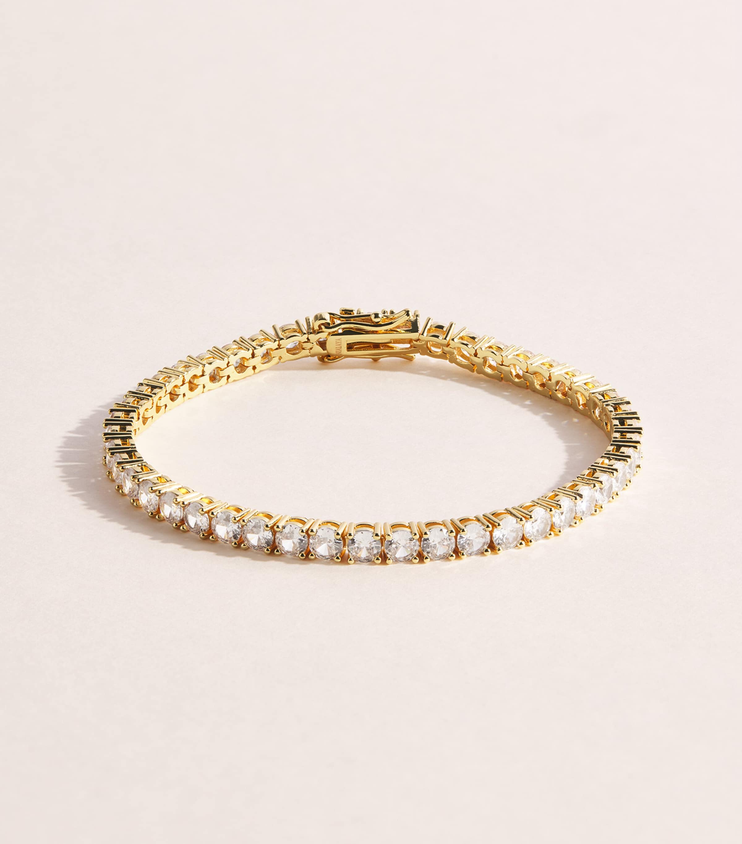 Nialaya Jewelry Gold-Plated Tennis Bracelet Gold