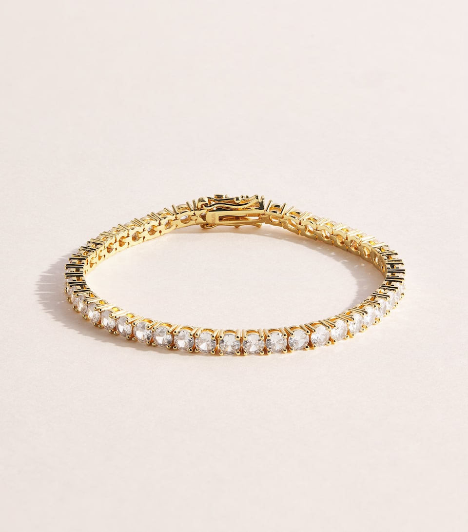 Nialaya Jewelry Gold-Plated Tennis Bracelet Gold