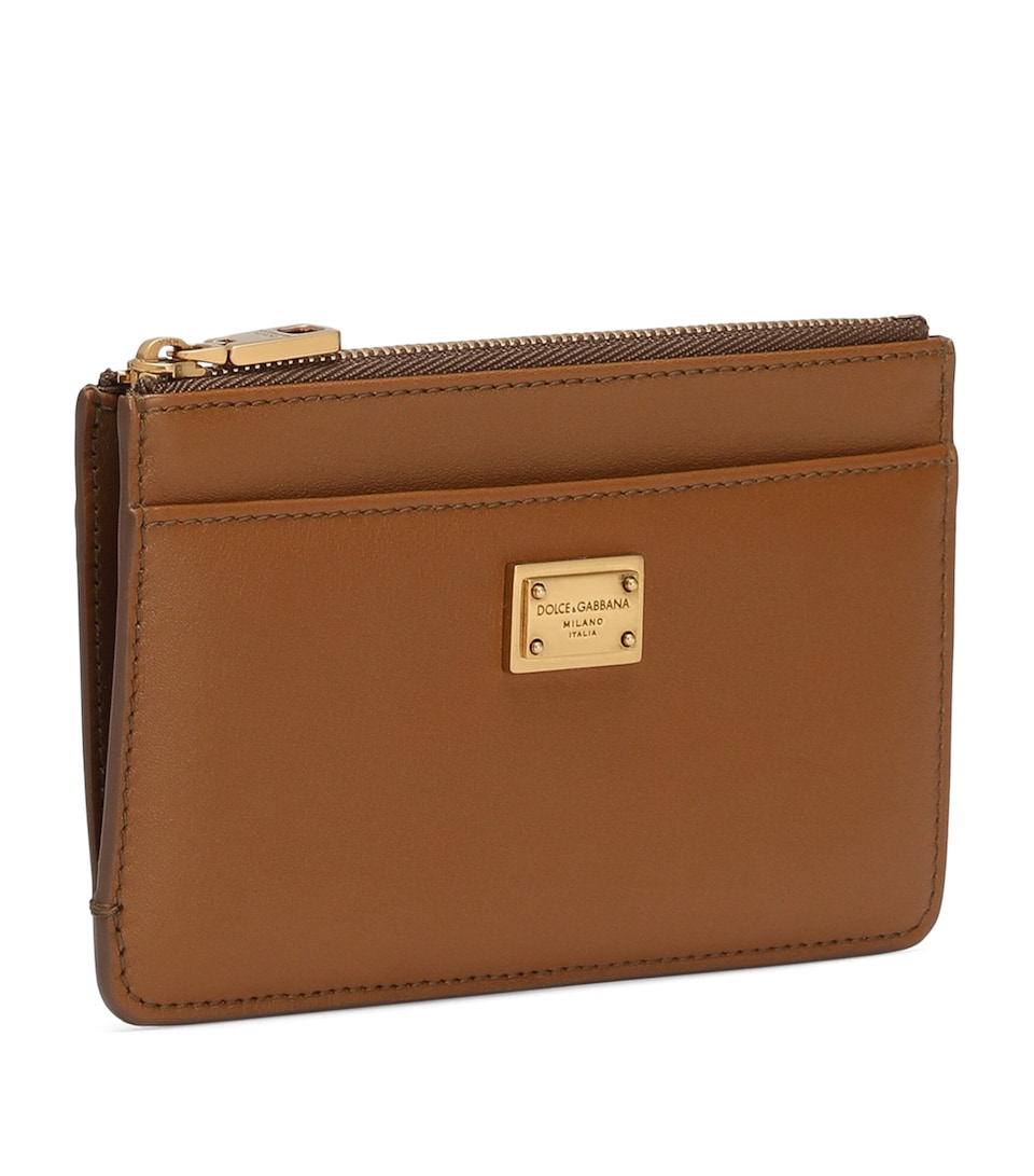 Calfskin Logo Card Holder
