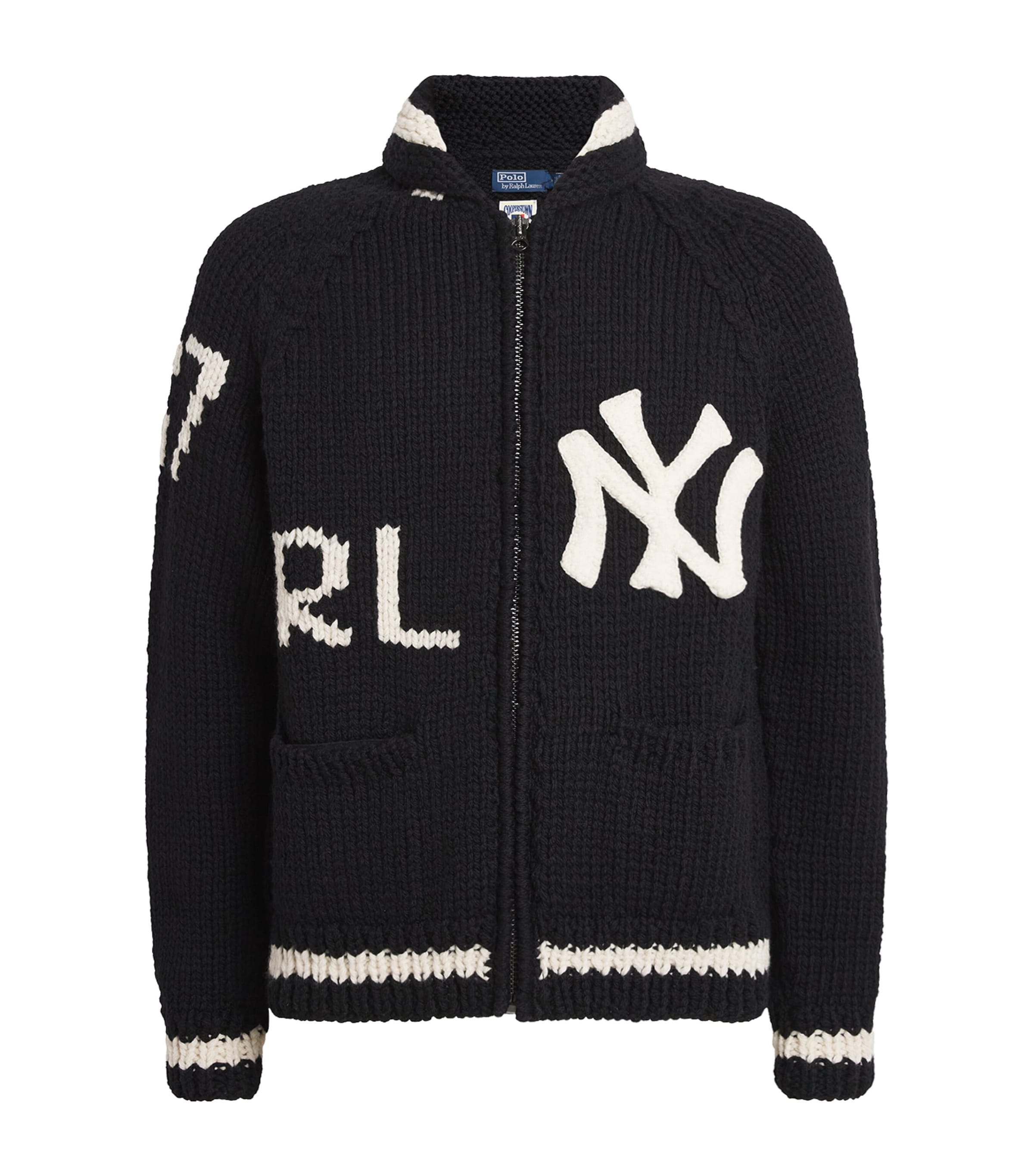 Polo Ralph Lauren Mens Woven Basketball Jacket Polo Black Multi