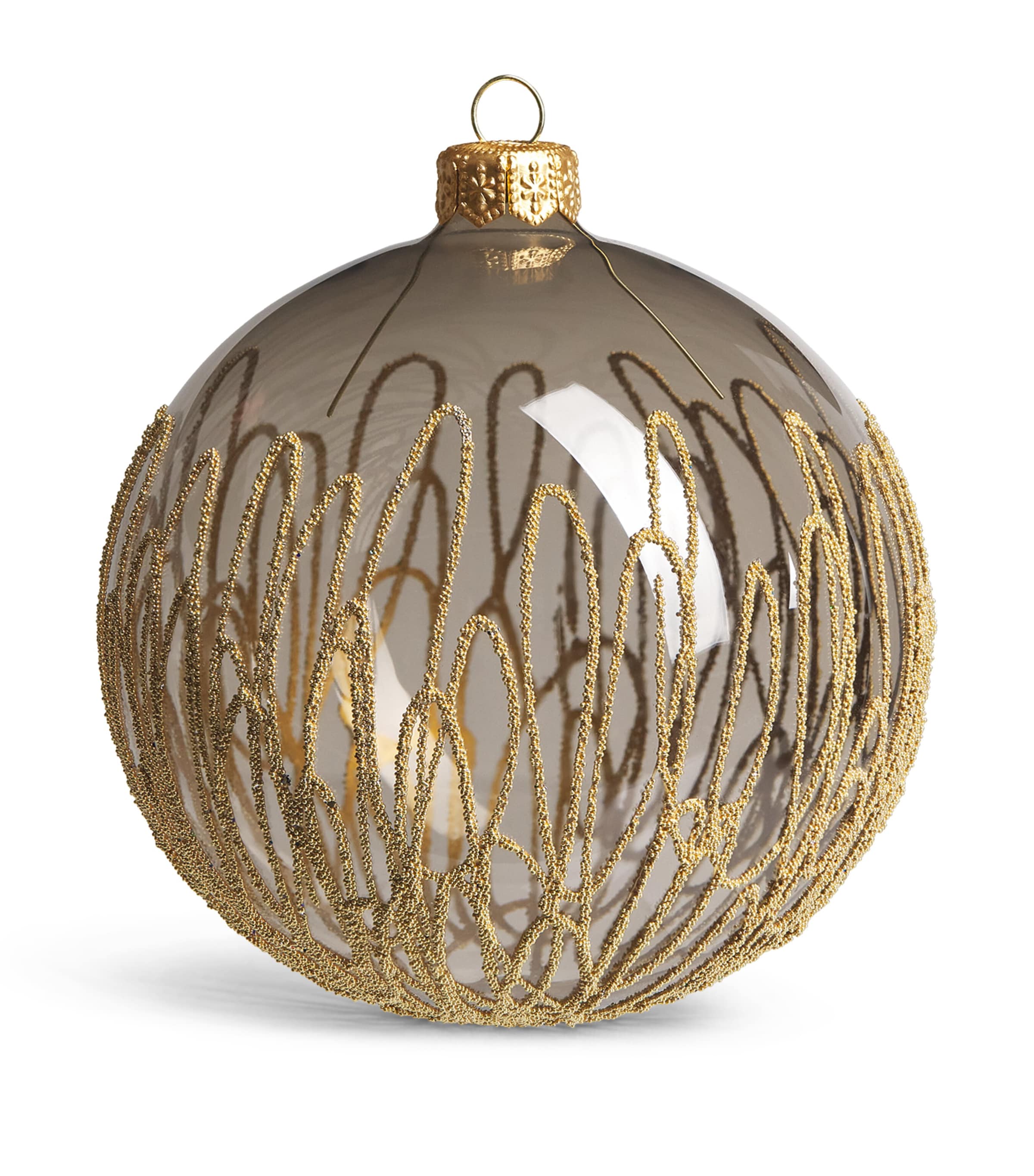 Harrods Rope-Detail Bauble Grpht Trnspnt Lcqr