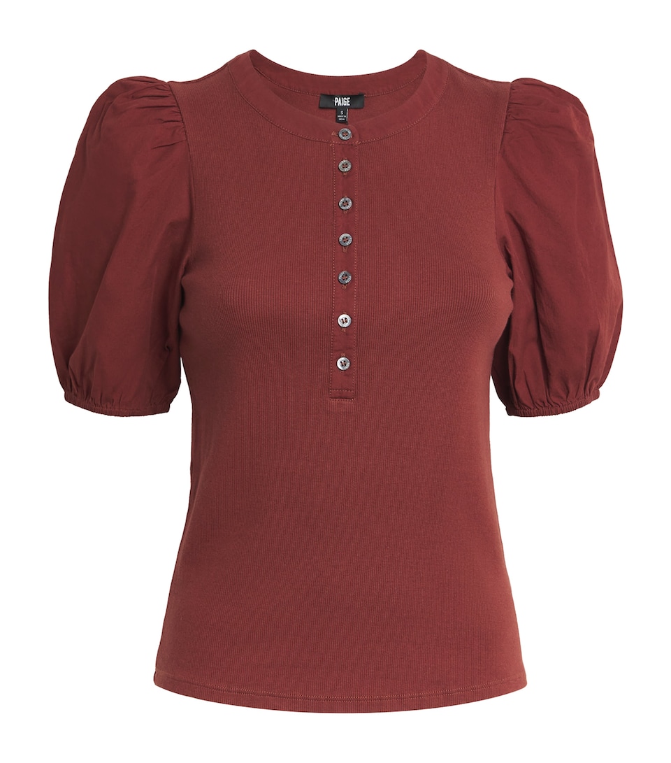 Stretch-Cotton Brandy Top