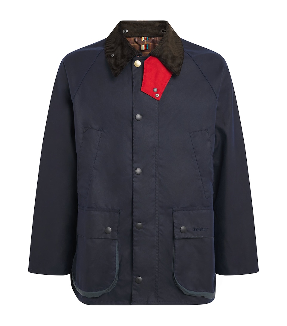 x Paul Smith Waxed Oversized Bedale Jacket