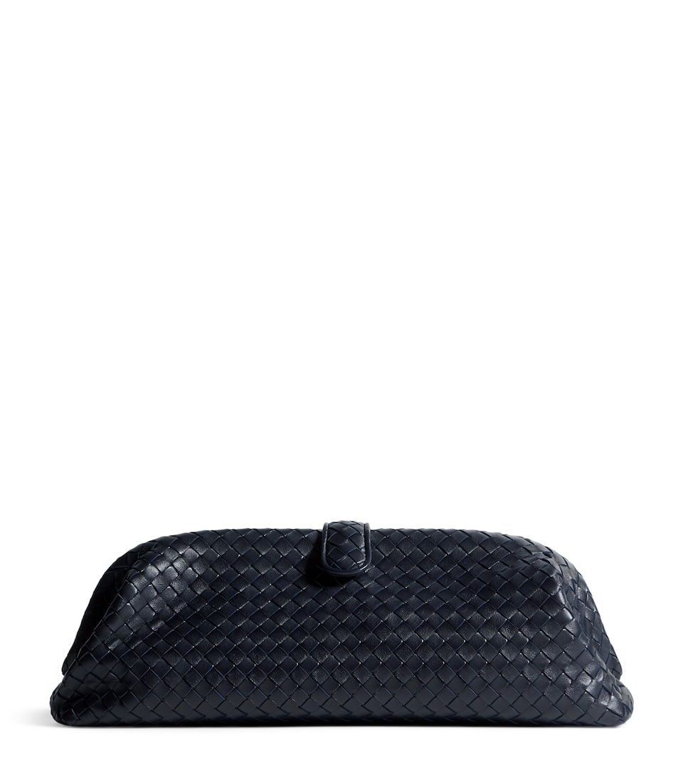 Bottega Veneta Leather Intrecciato Lauren 1980 Clutch Bag