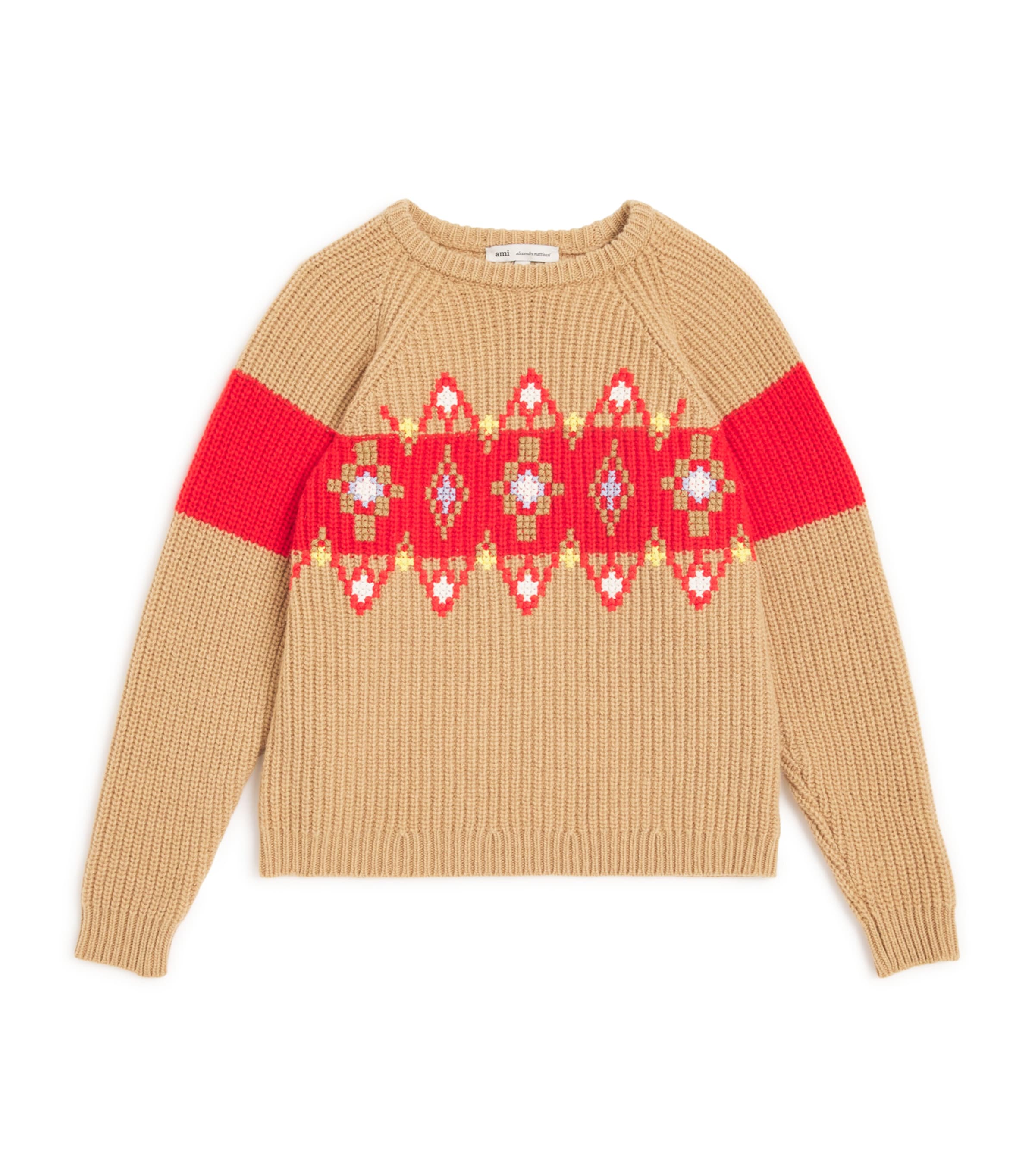 Wool Cross-Stitch Sweater (4-12 Years)