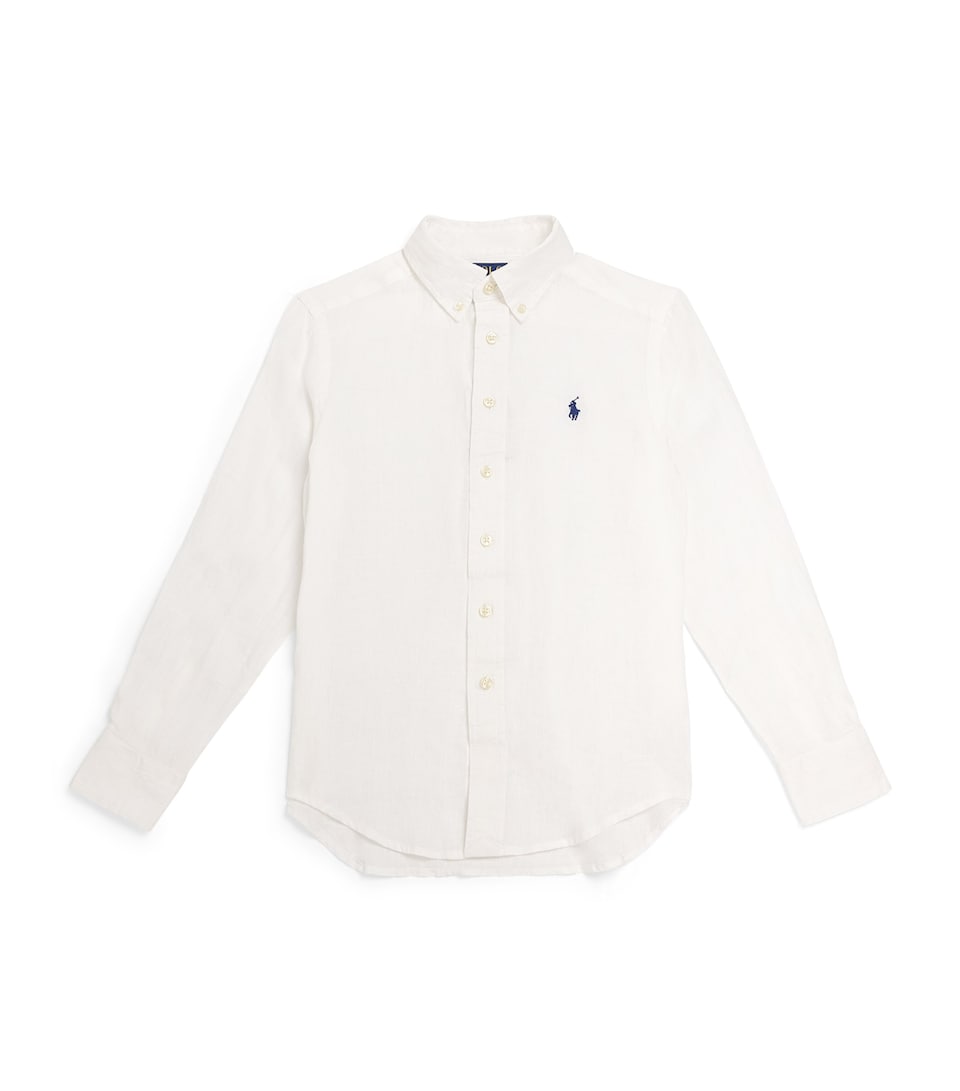 Linen Polo Pony Shirt (6-14 Years)