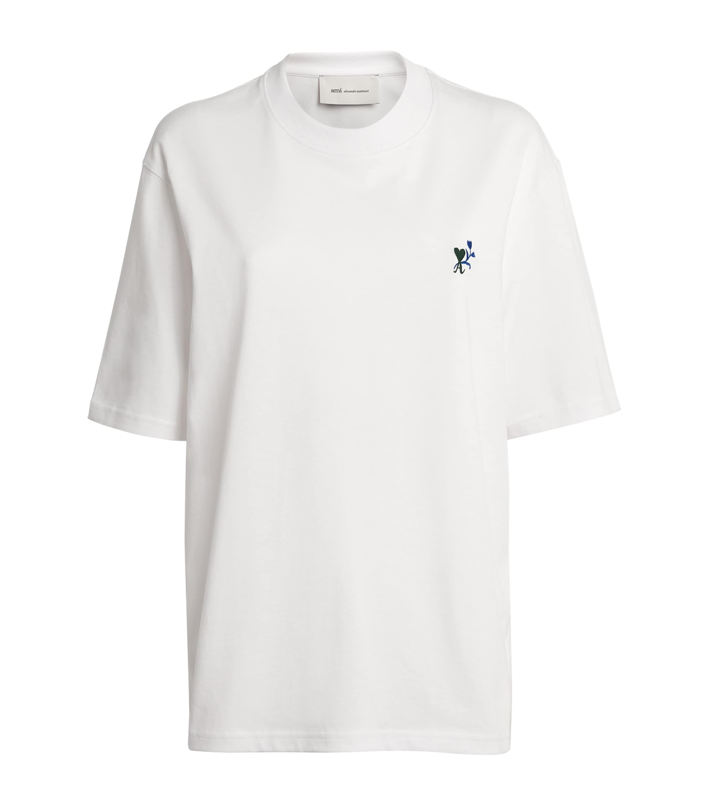 AMI Paris Womens Ami de Coeur Tulip T-Shirt Blanc