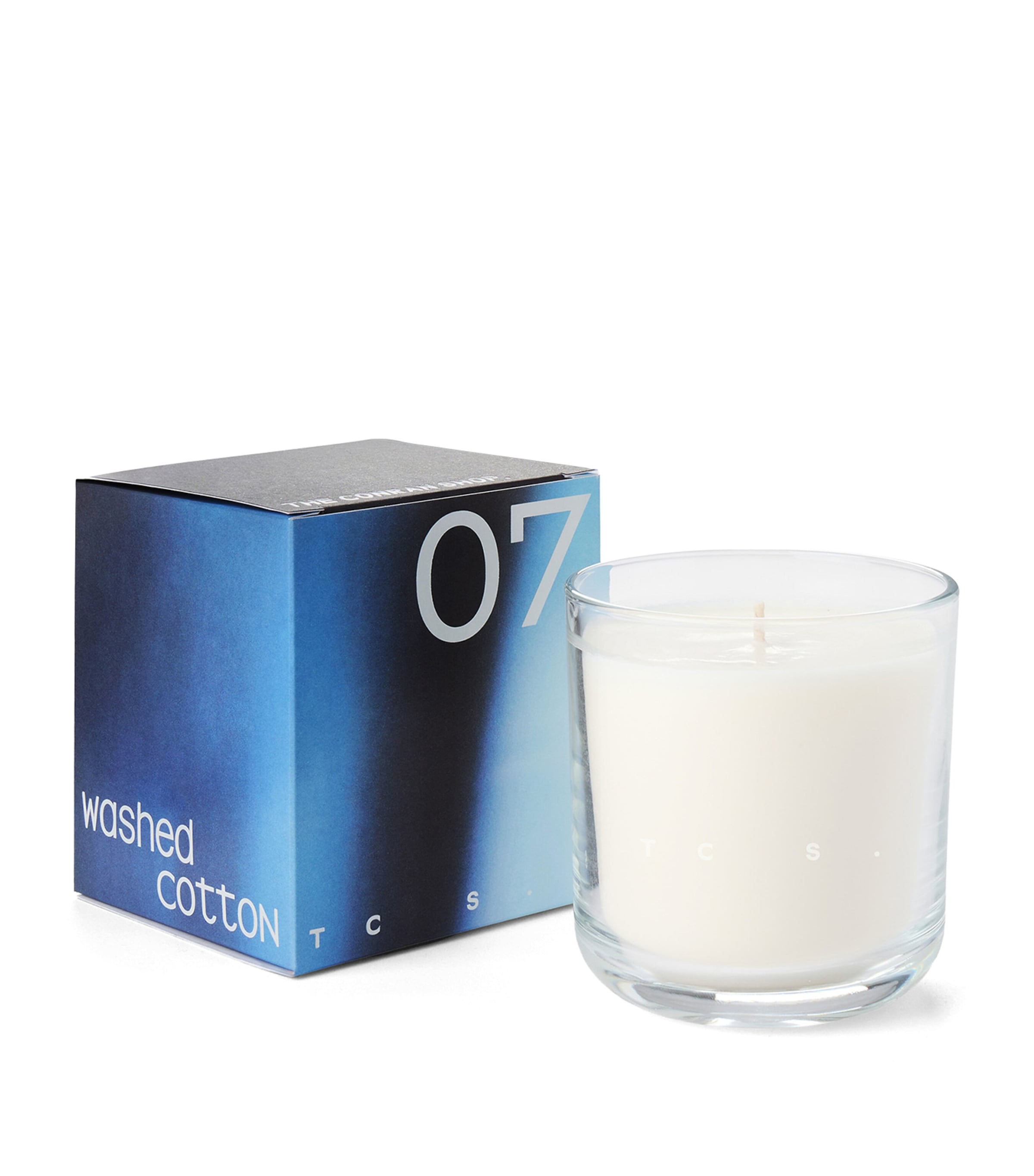 The Conran Shop 07 Washed Cotton Candle (320g) Navy