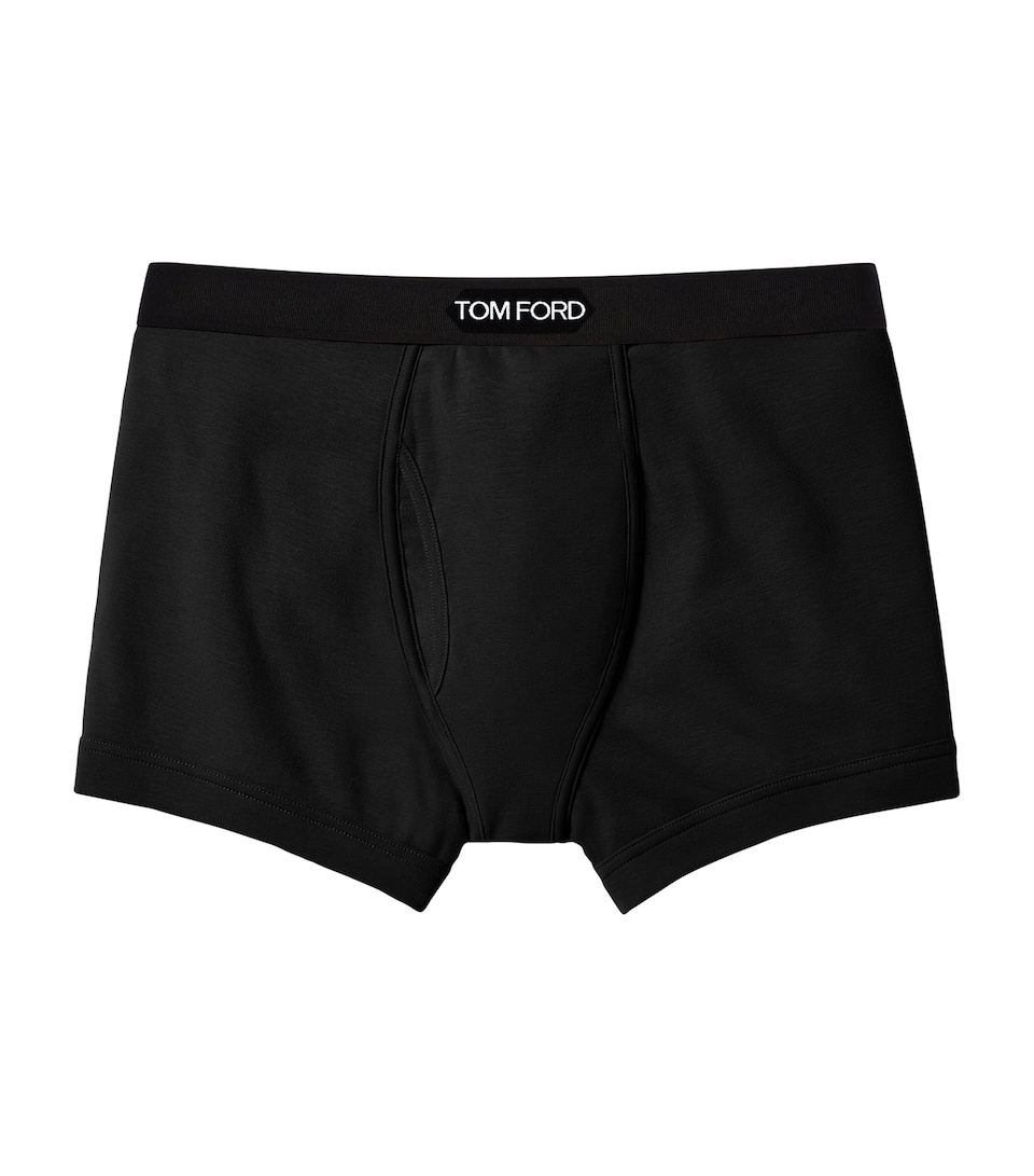 TOM FORD Mens Stretch-Cotton Logo Boxers