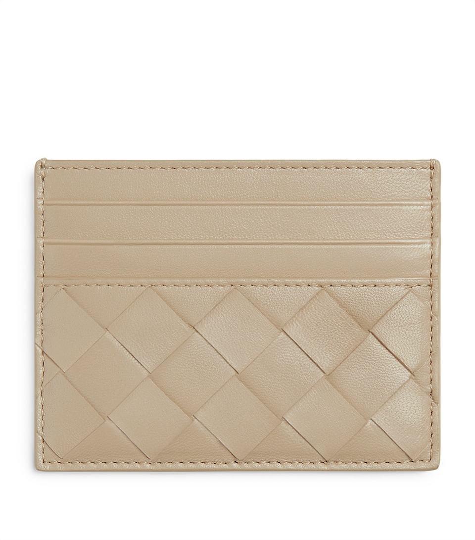 Leather Intrecciato Card Holder