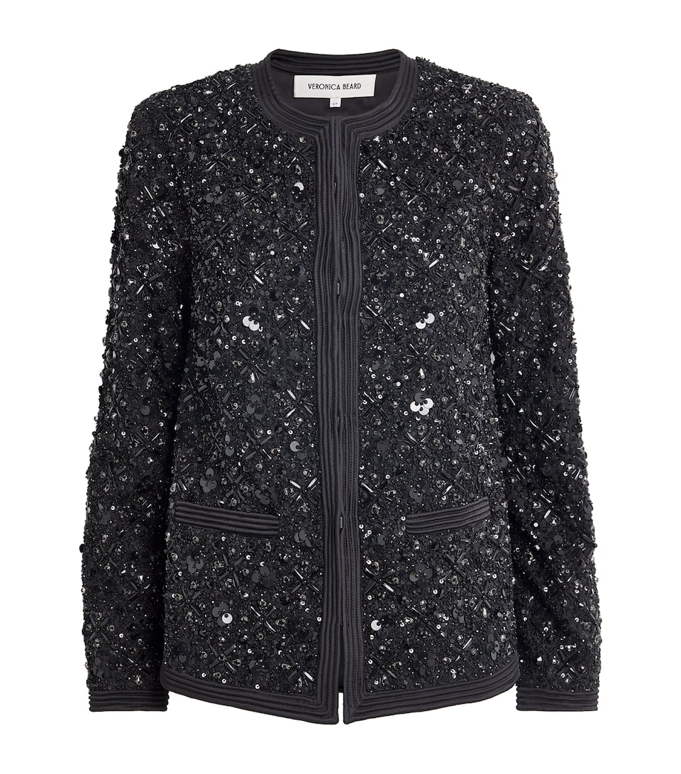 Crepe Embellished Rosine Jacket