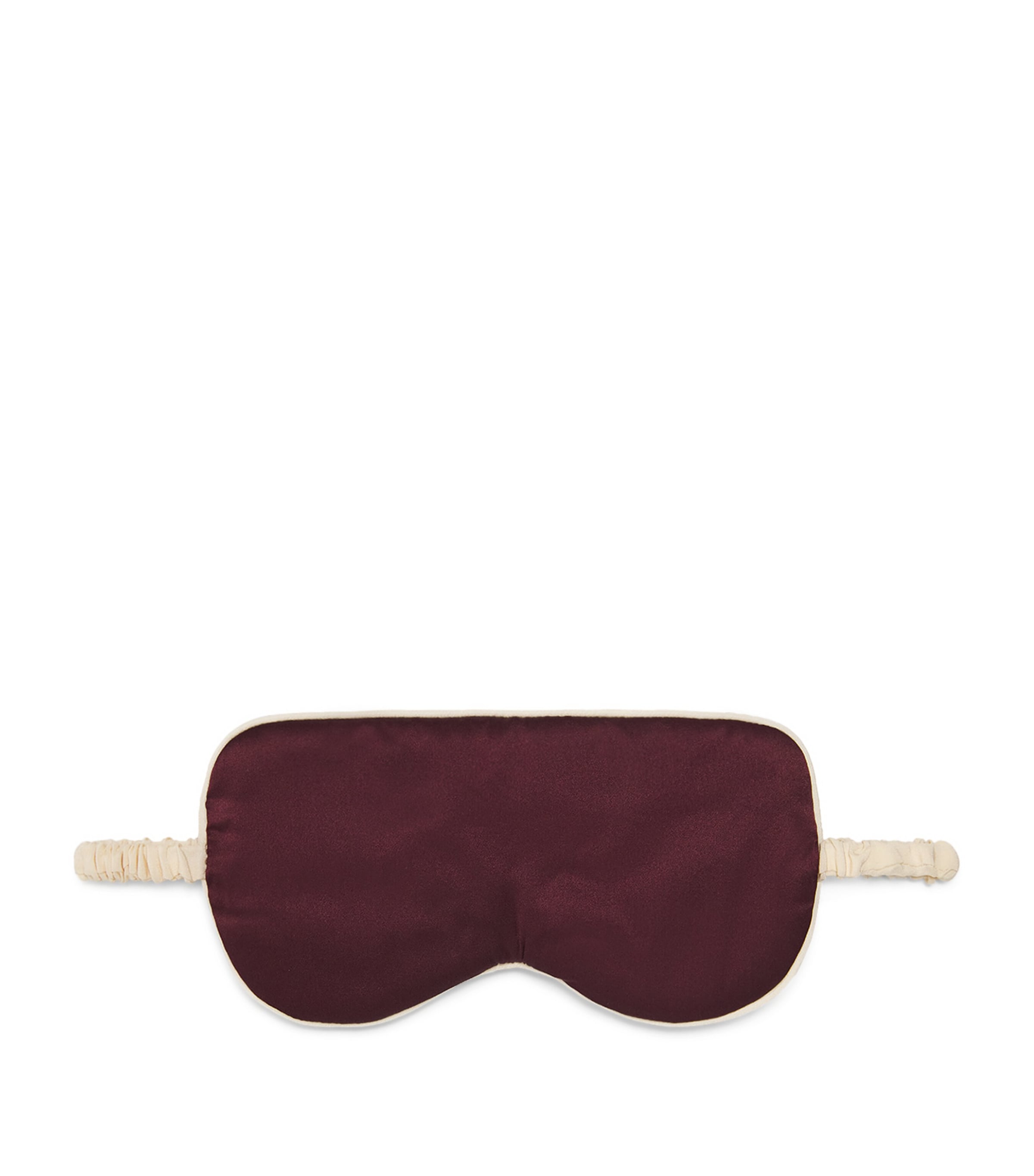 Olivia von Halle Womens Silk Audrey Sleep Mask Raisin