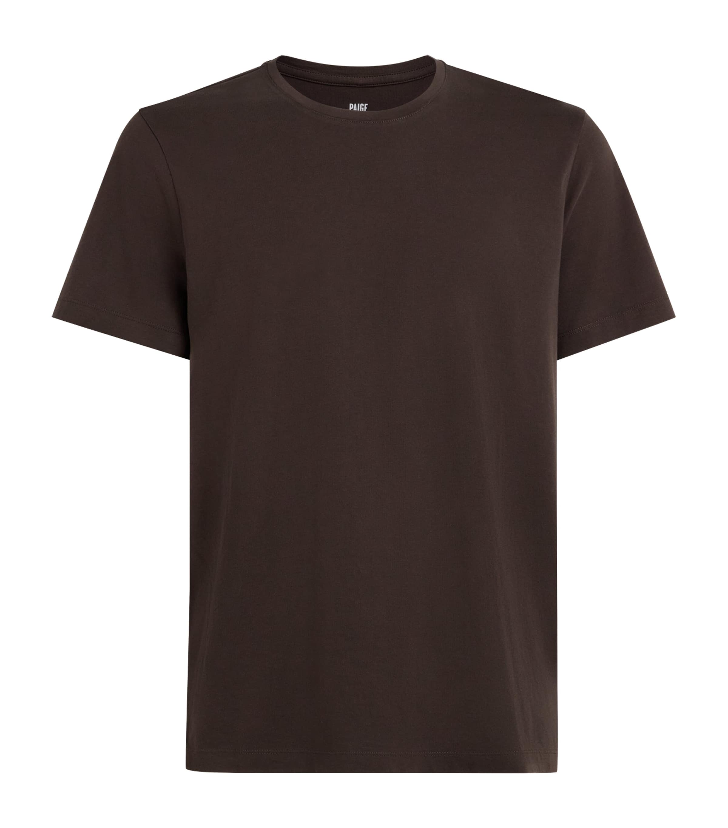 PAIGE Mens Pima Cotton Sorden T-Shirt Dark Agar