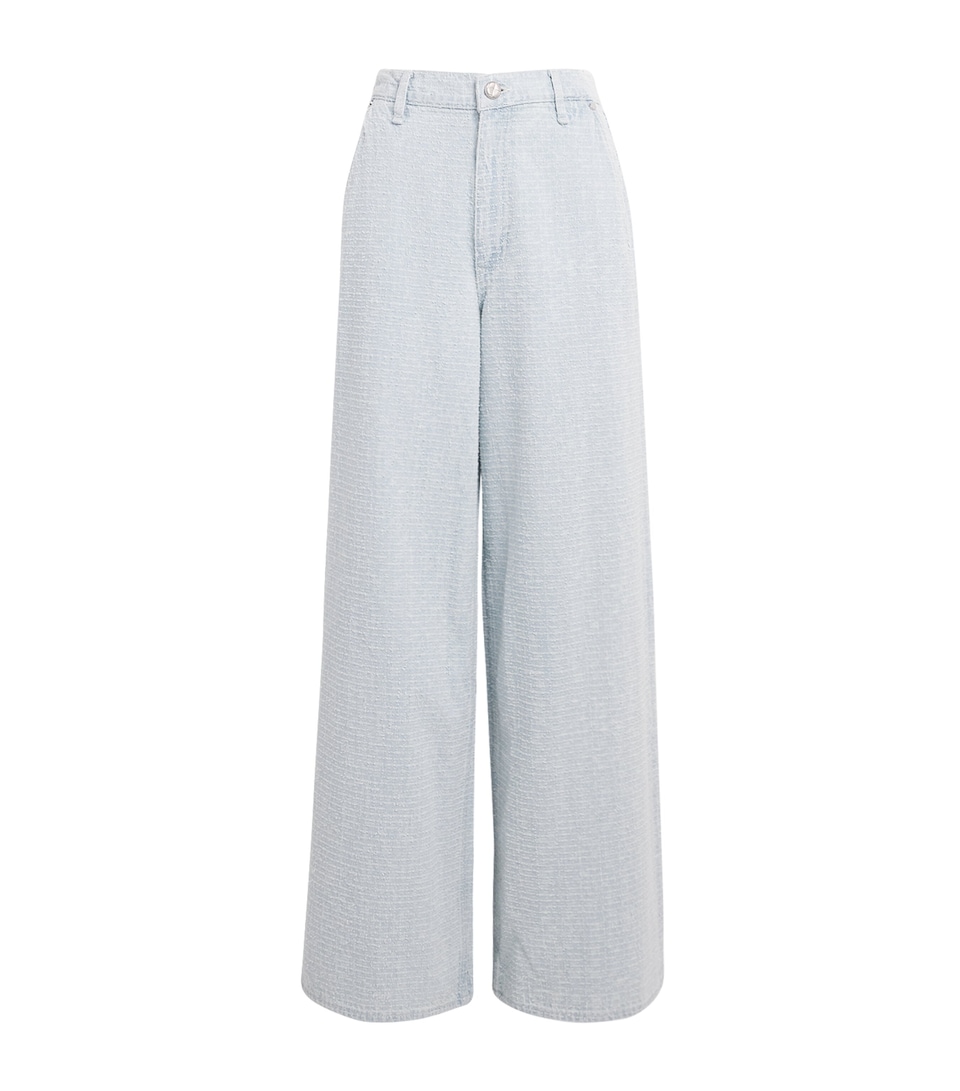 Rag & Bone Womens Textured Sofie Wide-Leg Jeans Sktwd