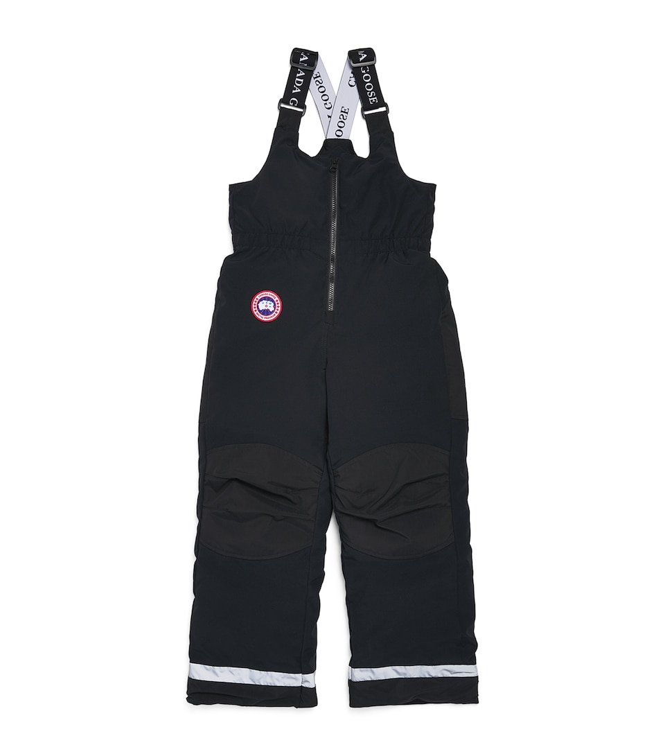 Canada Goose Kids Eaglet Bib Overalls (2-7 Years) Black Noir