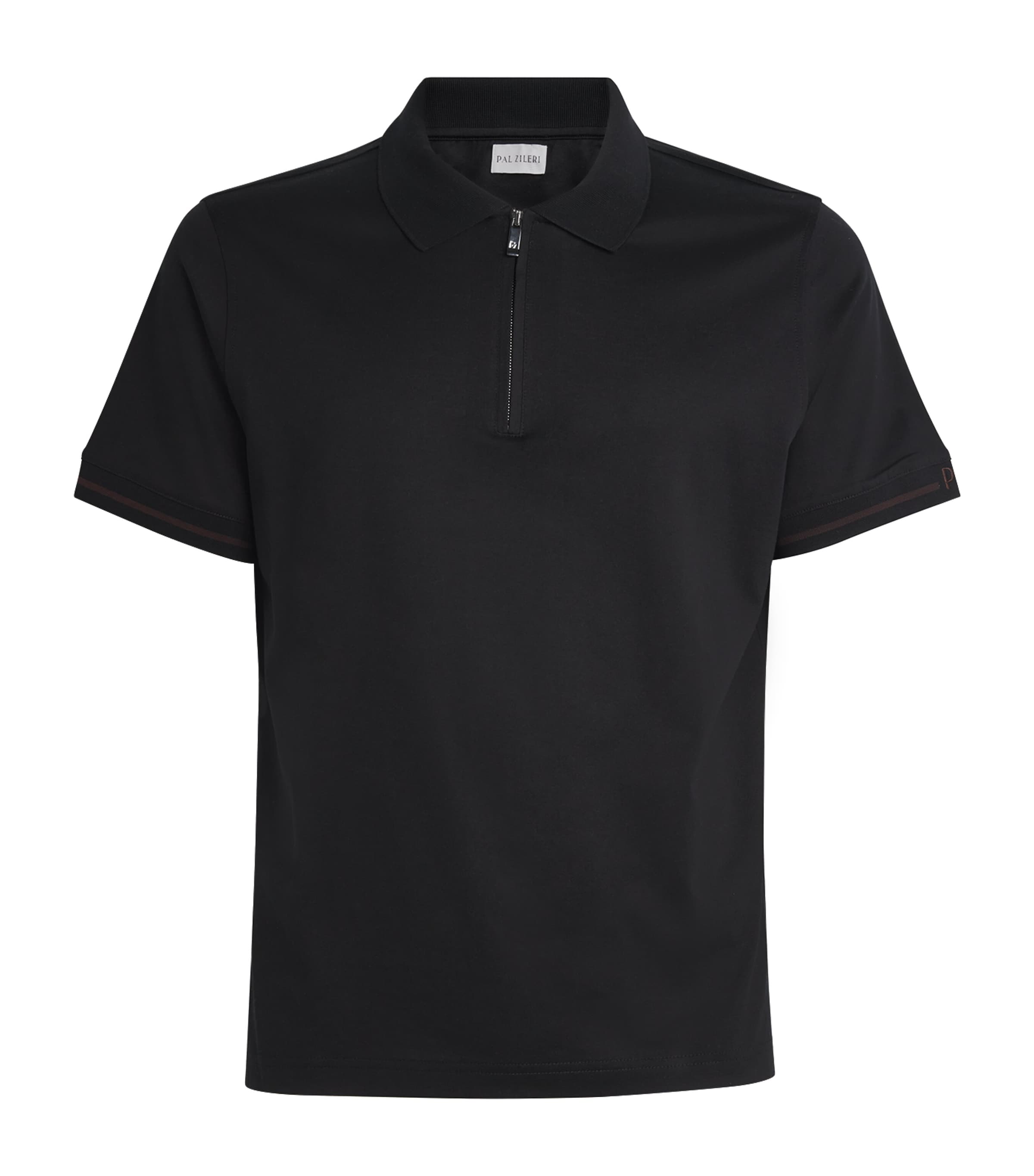 Cotton Quarter-Zip Polo Shirt