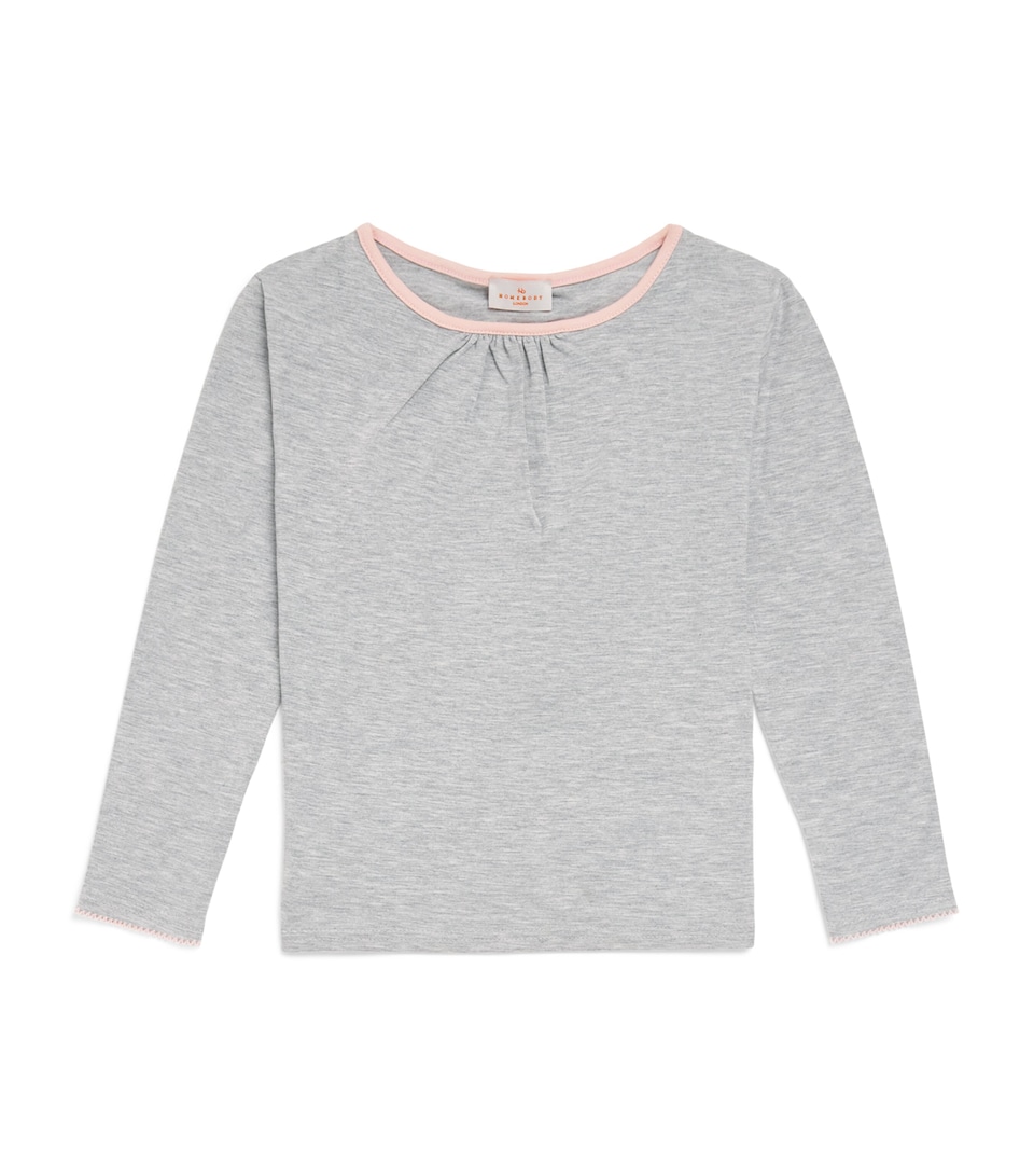 Homebody Kids Jersey Long-Sleeve T-Shirt (4-16 Years) Light Grey
