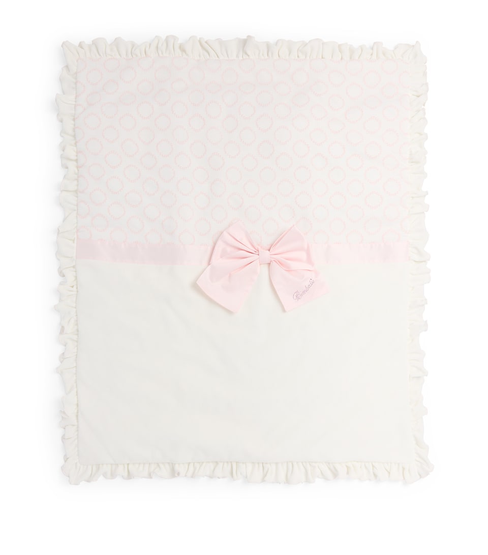 Bimbalo Jacquard Bow Blanket Pink