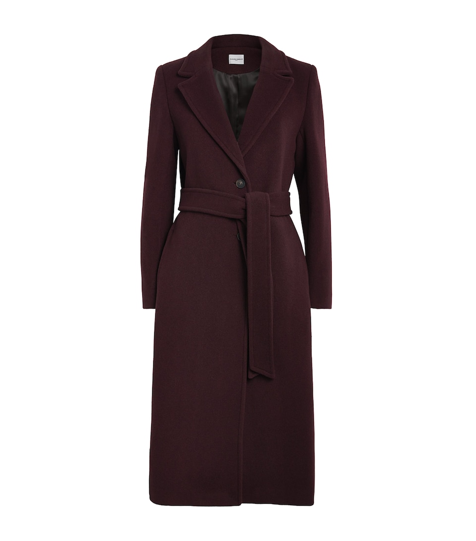 Wool-Cotton Belted Trench Coat