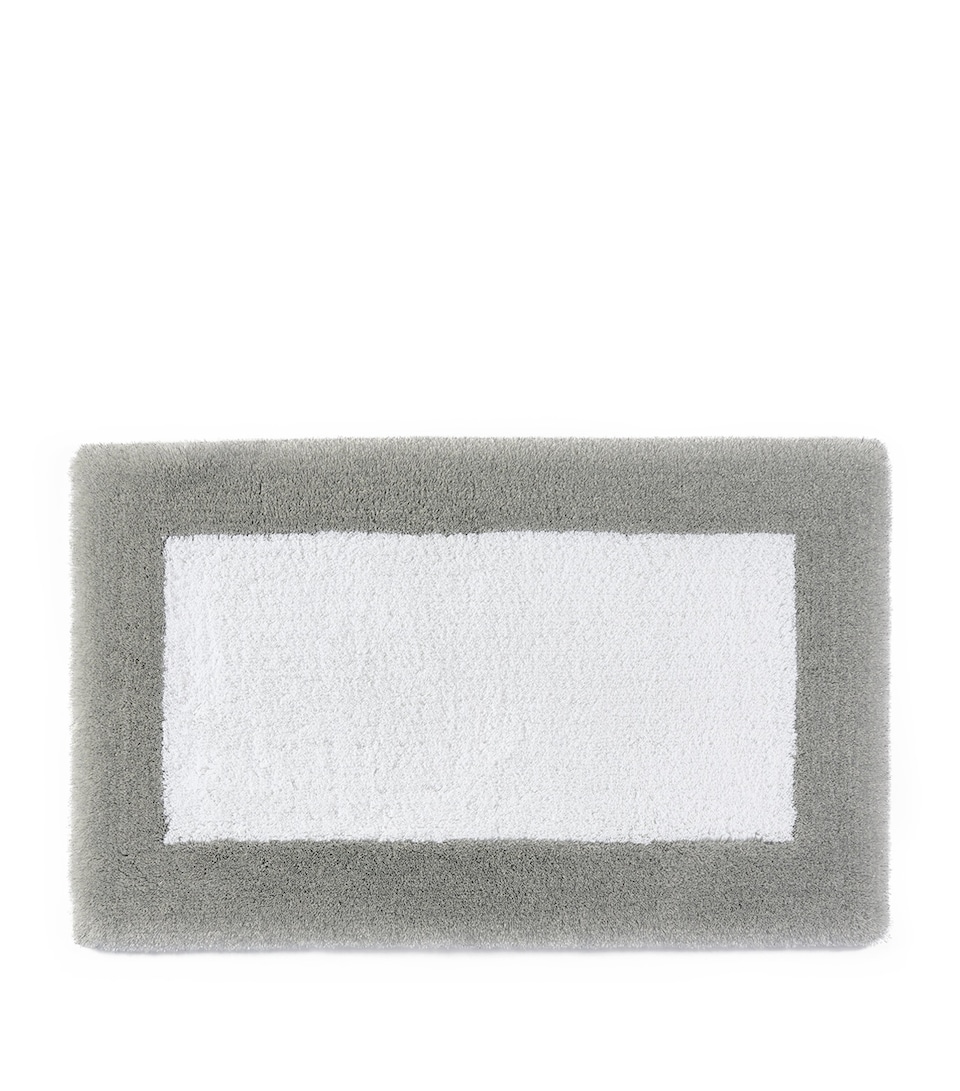 Abyss & Habidecor Shiny Bath Mat (50cm x 80cm) White/silver