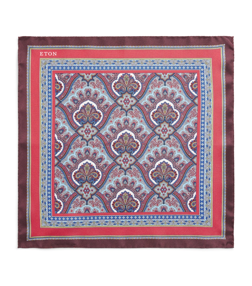 Silk Paisley Pocket Square
