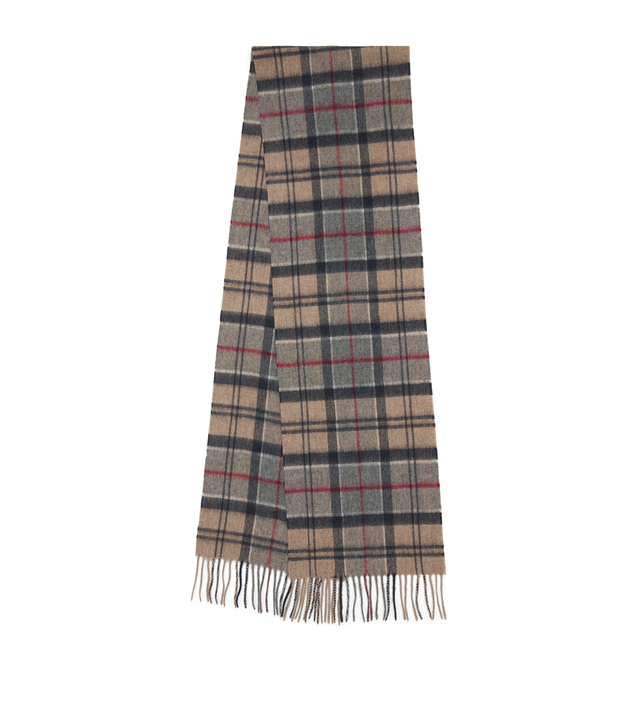 Barbour Wool-Cashmere Tartan Scarf Dress