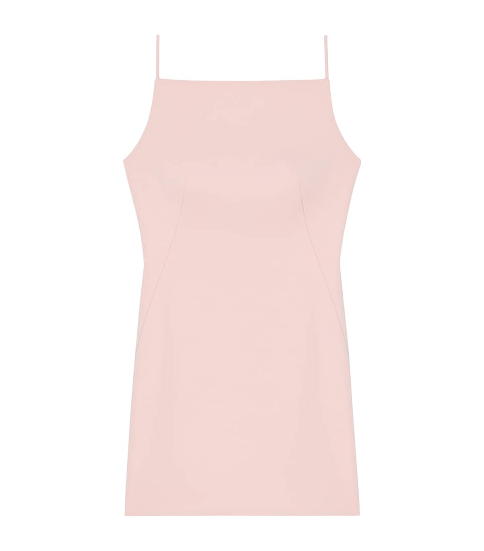 Givenchy Womens Sliced Mini Dress Silk Pink