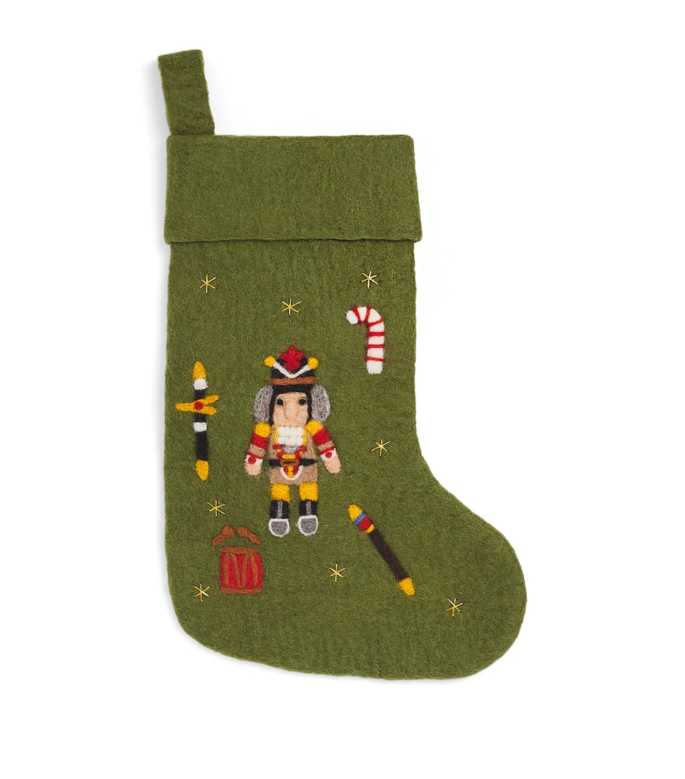 Wool Nutcracker Stocking