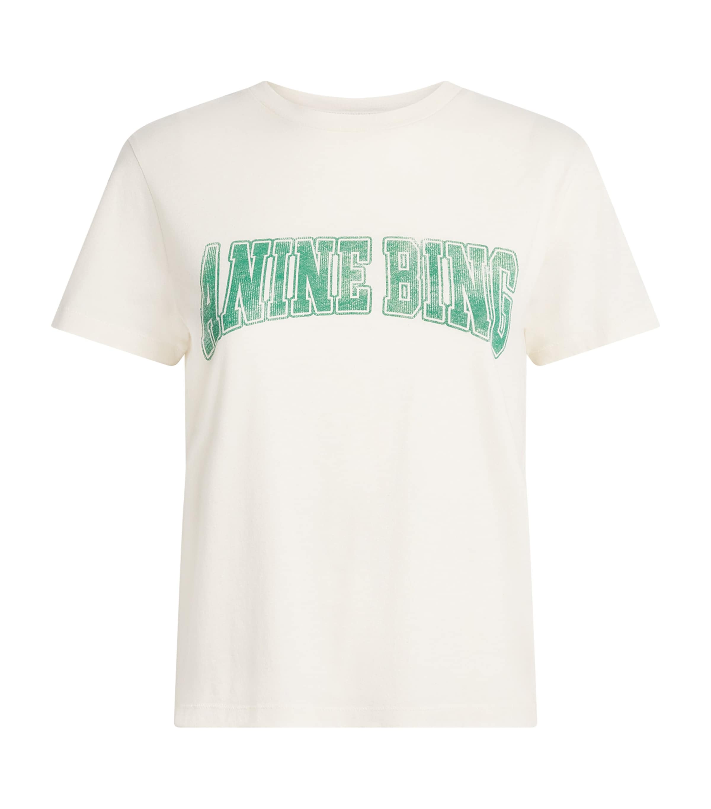 ANINE BING Womens Cotton Shelley T-Shirt Ecru