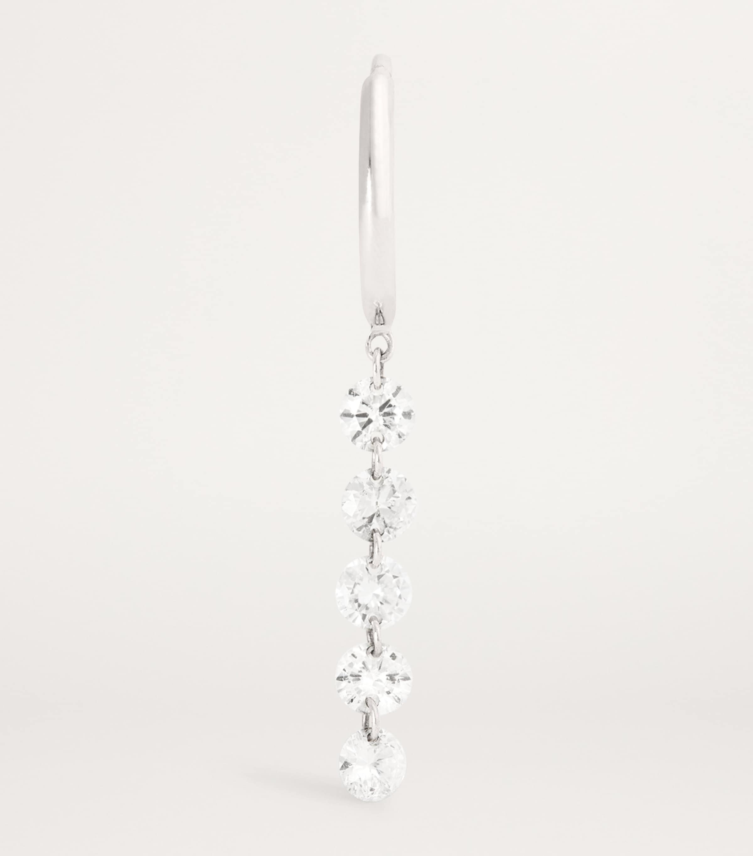 Persée White Gold and Diamond Danaé Single Hoop Earring White Gold