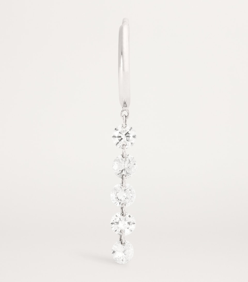 Persée White Gold and Diamond Danaé Single Hoop Earring White Gold