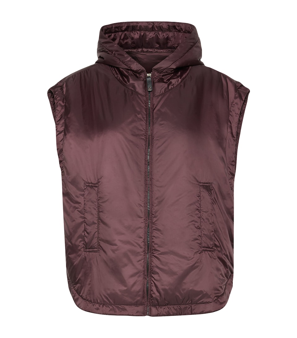 Max Mara Womens The Cube Sleeveless Jacket Bordeaux