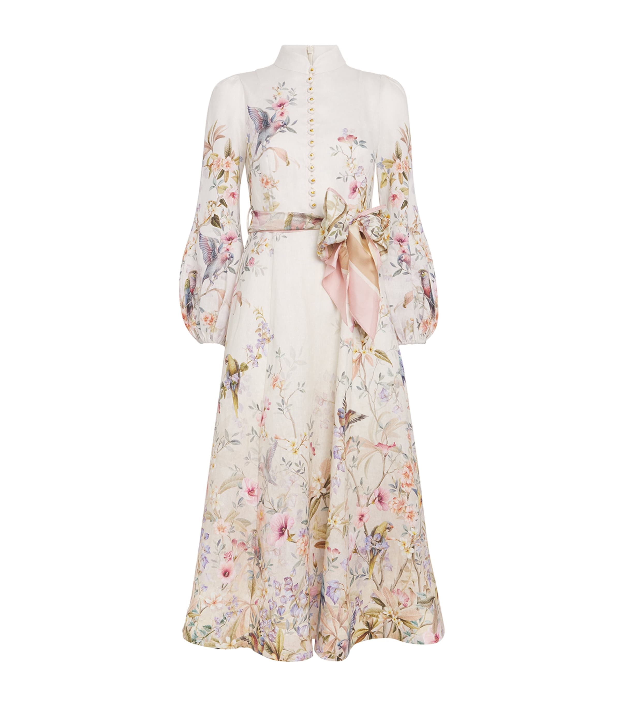 Linen Rebellion Floral Midi Dress