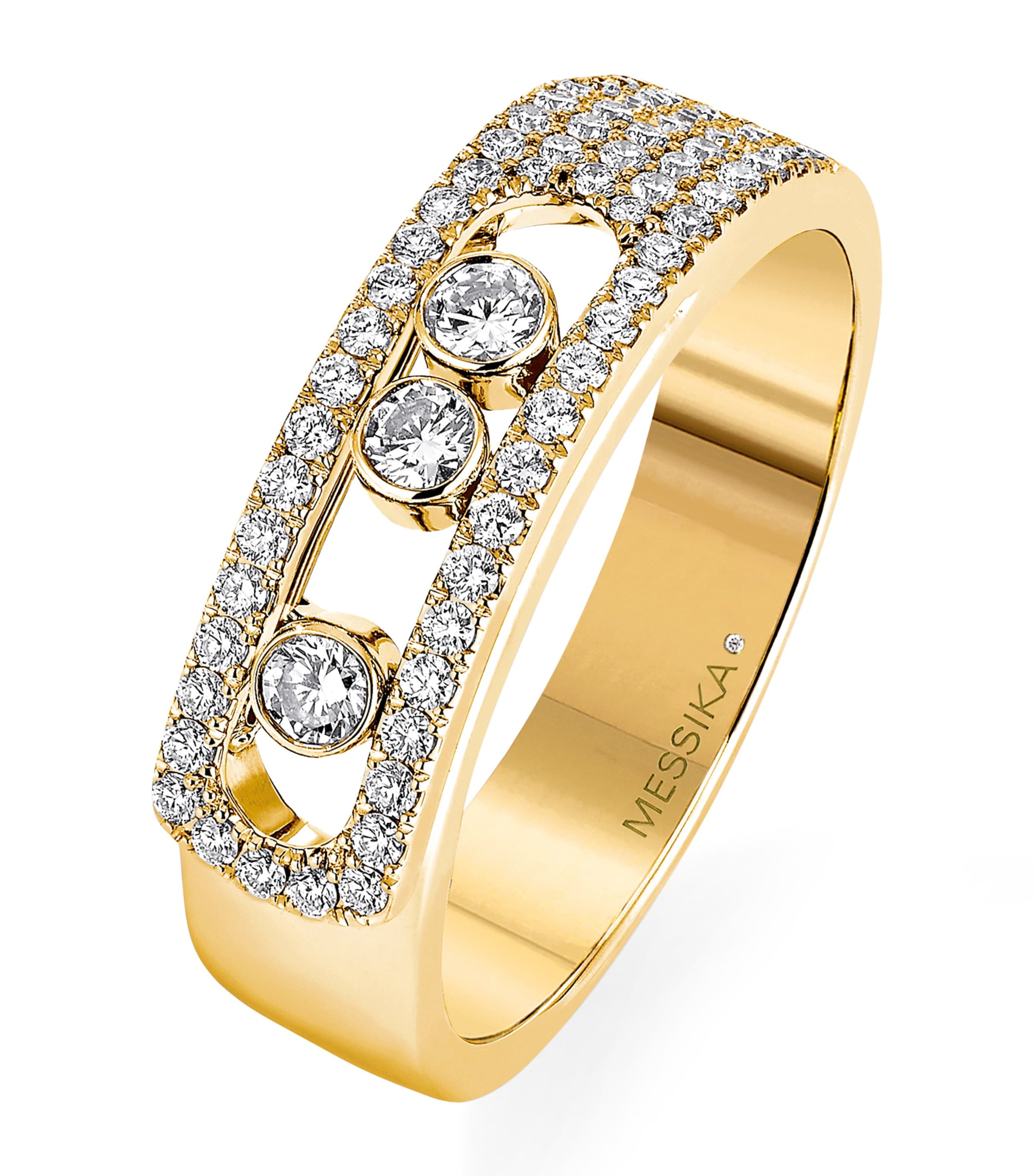 Yellow Gold and Diamond Move Noa Ring