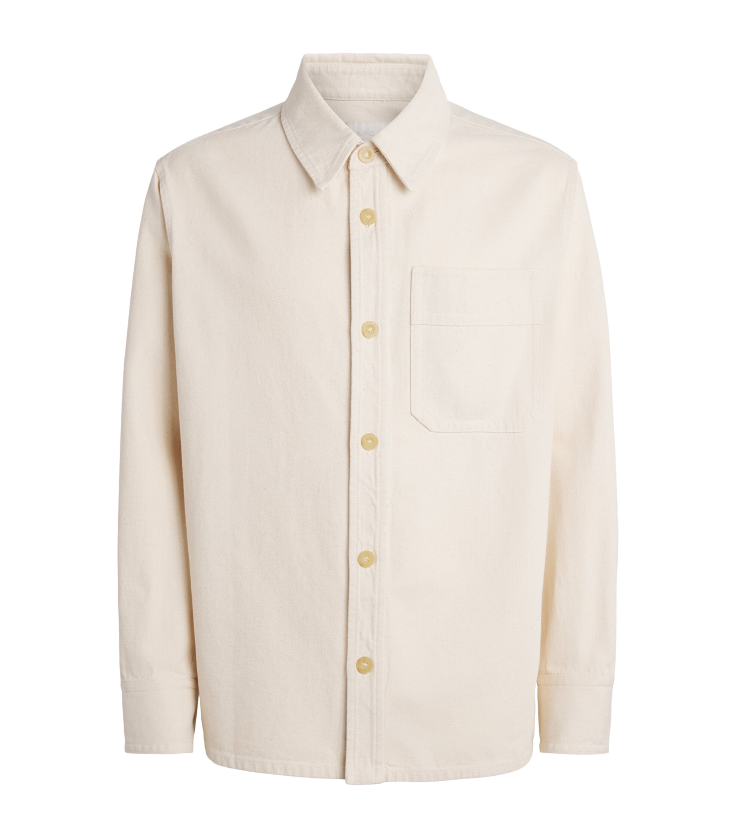 A.P.C. Mens Cotton Logo Shirt Aac Off White